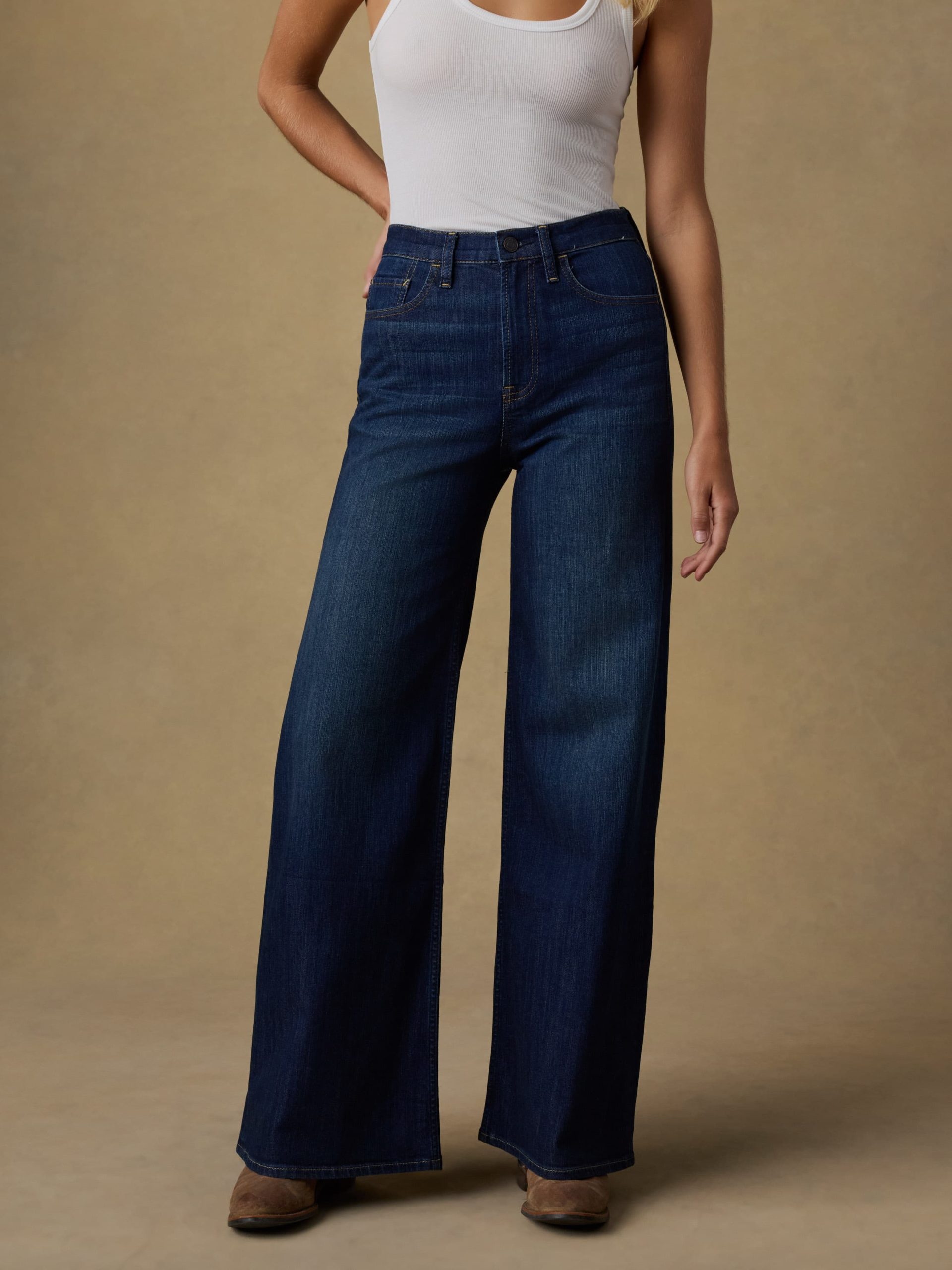 Saturday Denim Wide Leg - Dark Sea Wash - Image 2