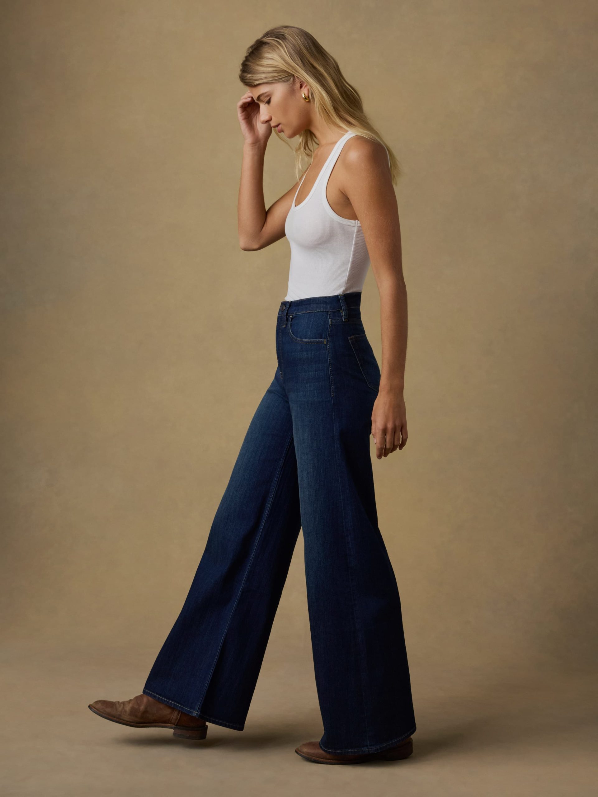 Saturday Denim Wide Leg - Dark Sea Wash - Image 4