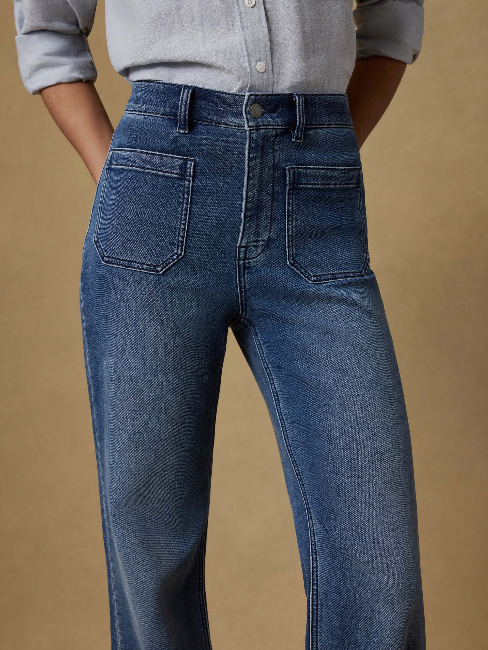 Stretch Terry Patch Pocket Pant - Riverton Wash - Image 4