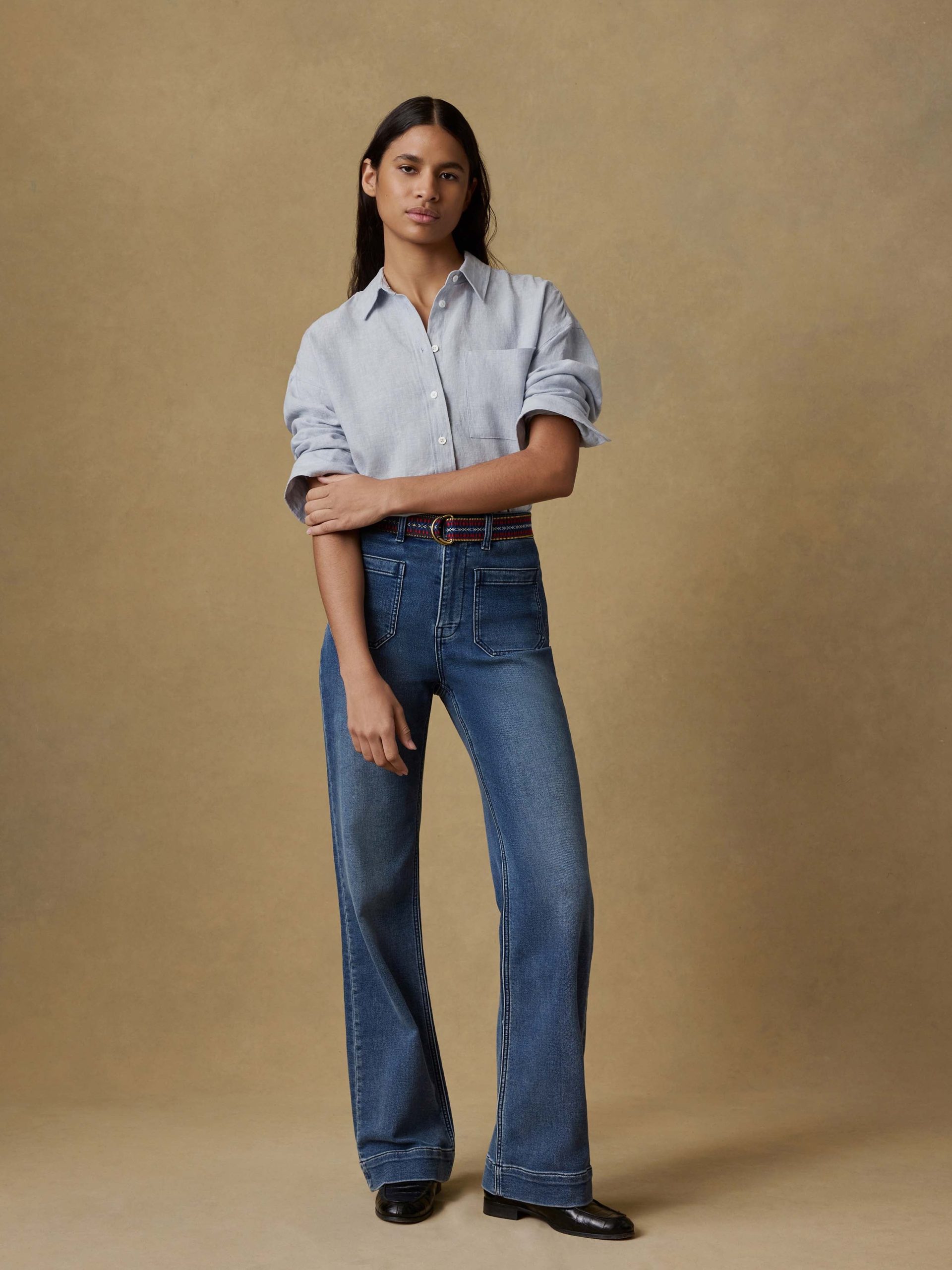 Stretch Terry Patch Pocket Pant - Riverton Wash