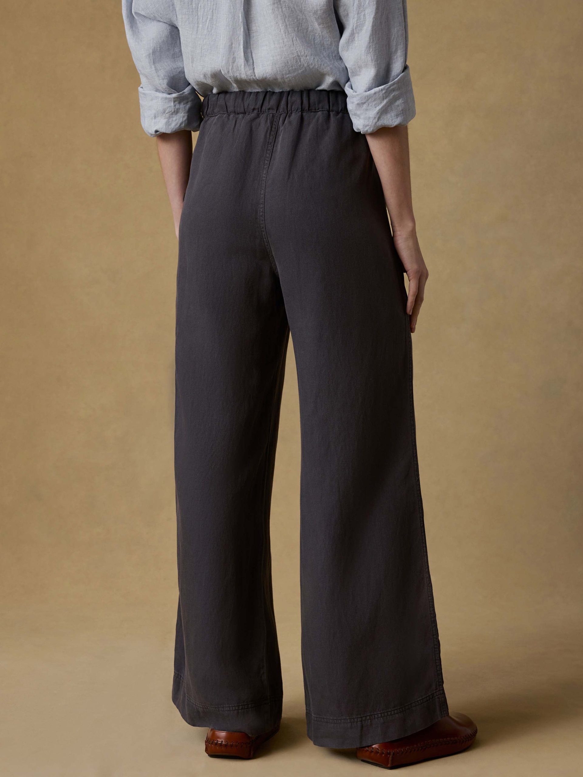 Topanga Drape Pant - Washed Black - Image 3