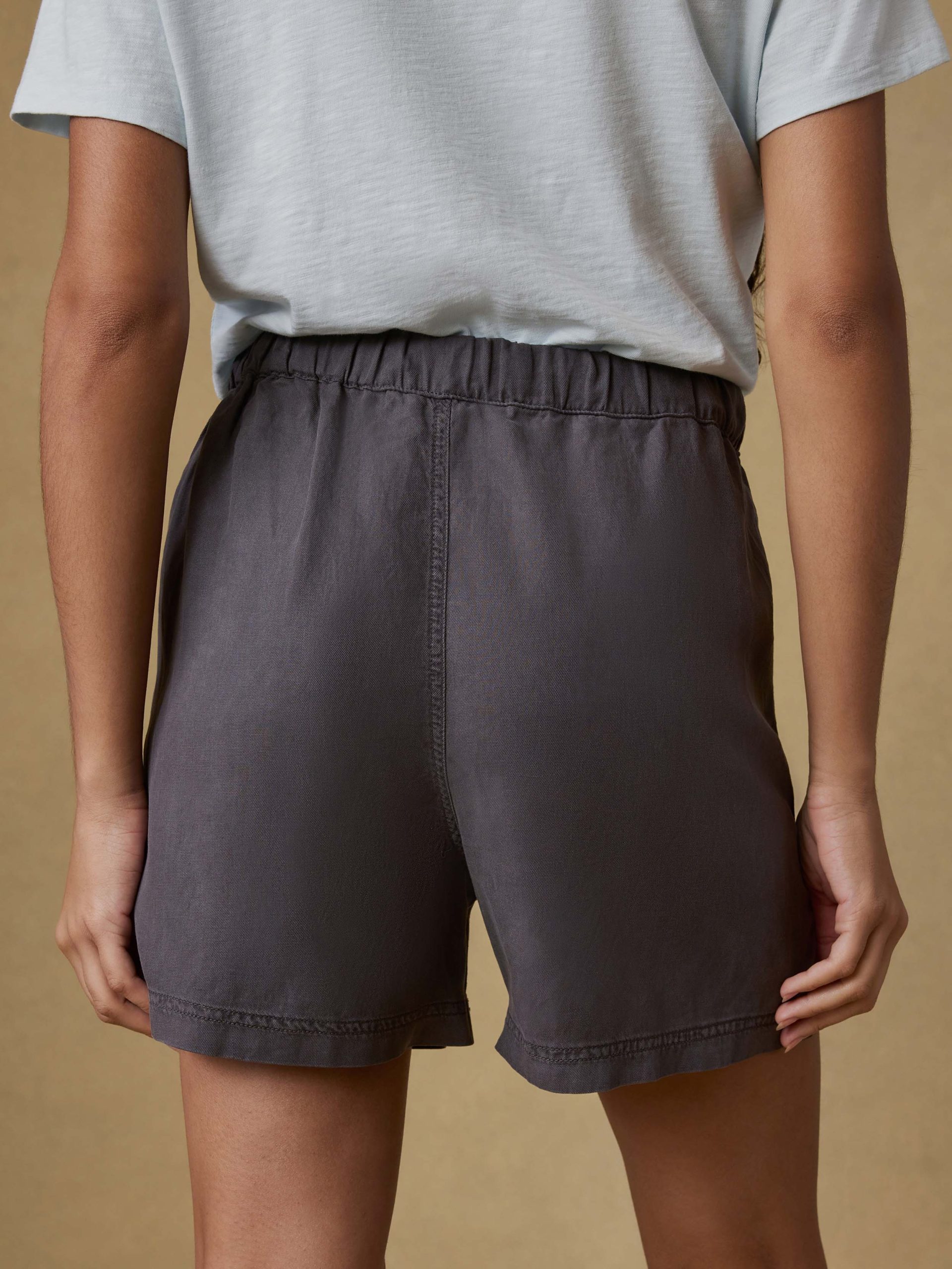 Topanga Drape Short - Washed Black - Image 5