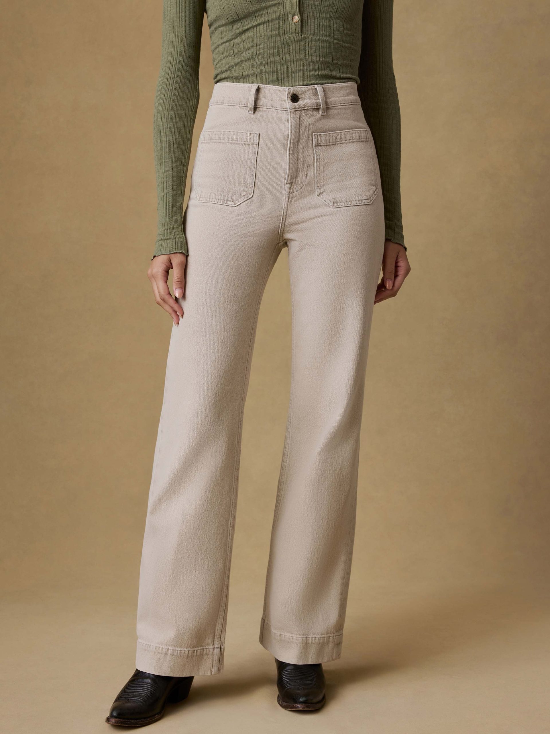 Sunfaded Denim Patch Pocket Pant - Sun Dune Wash - Image 2