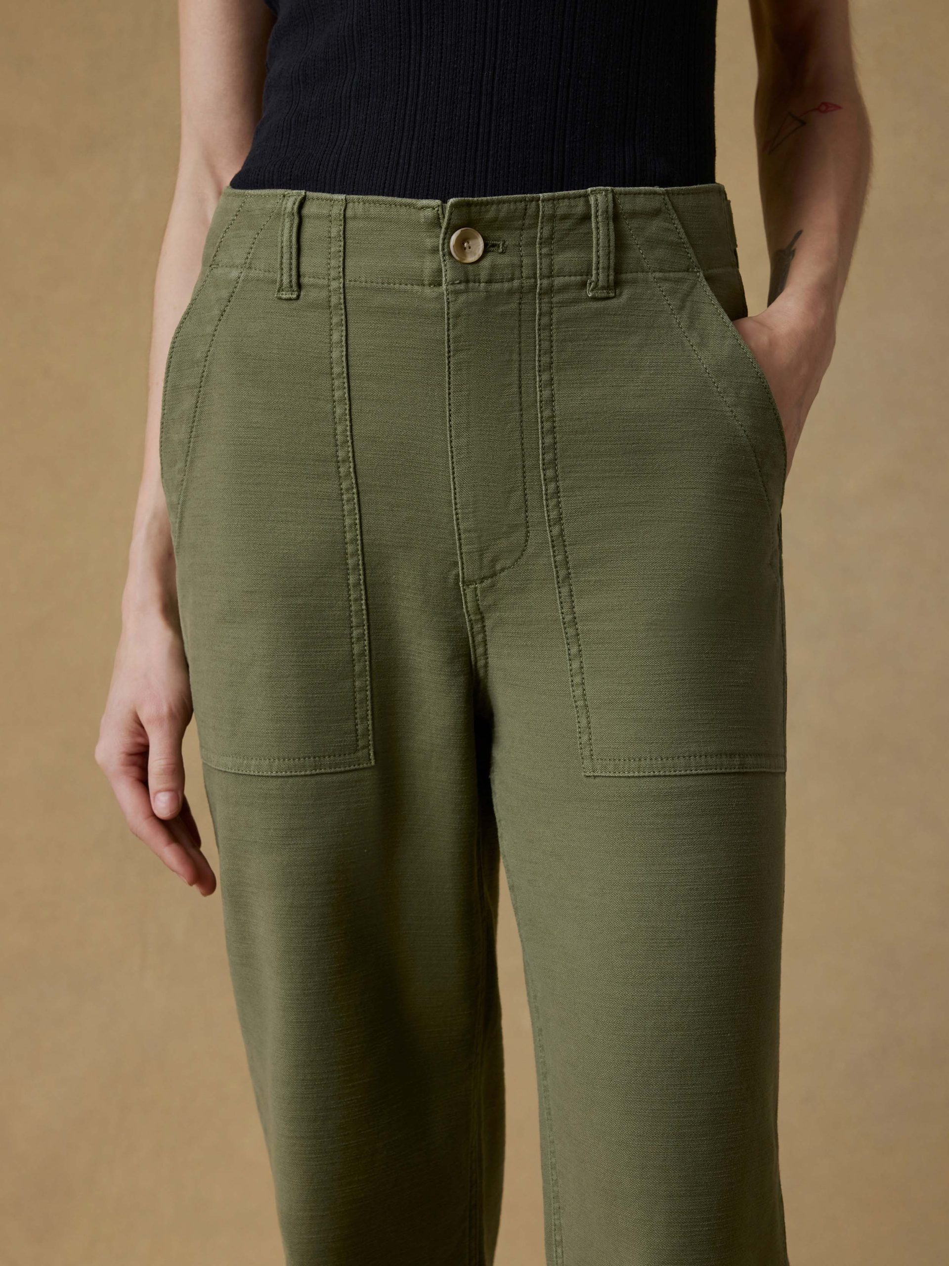 Soft Stretch Twill Utility Pant - Moss - Image 6