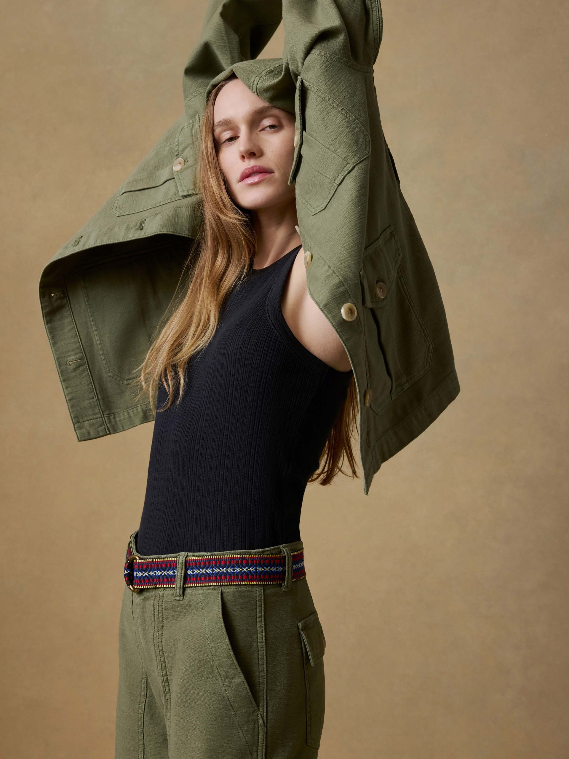 Soft Stretch Twill Utility Pant - Moss - Image 4