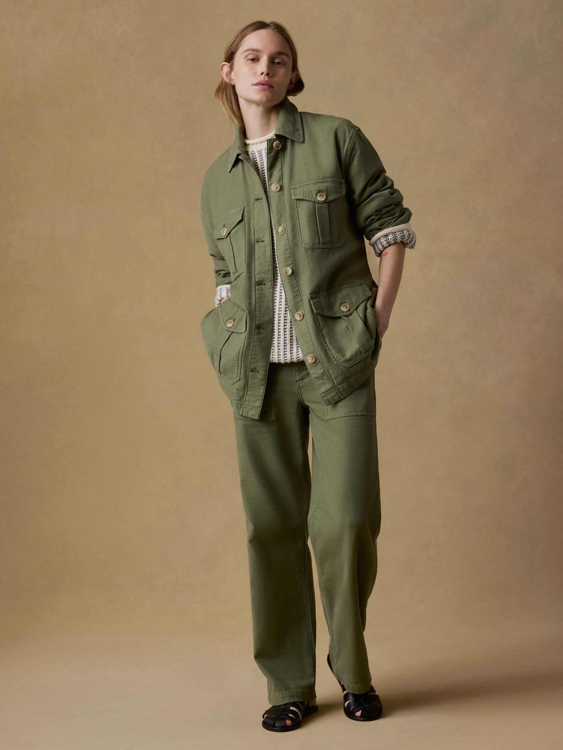 Soft Stretch Twill Utility Pant - Moss - Image 3