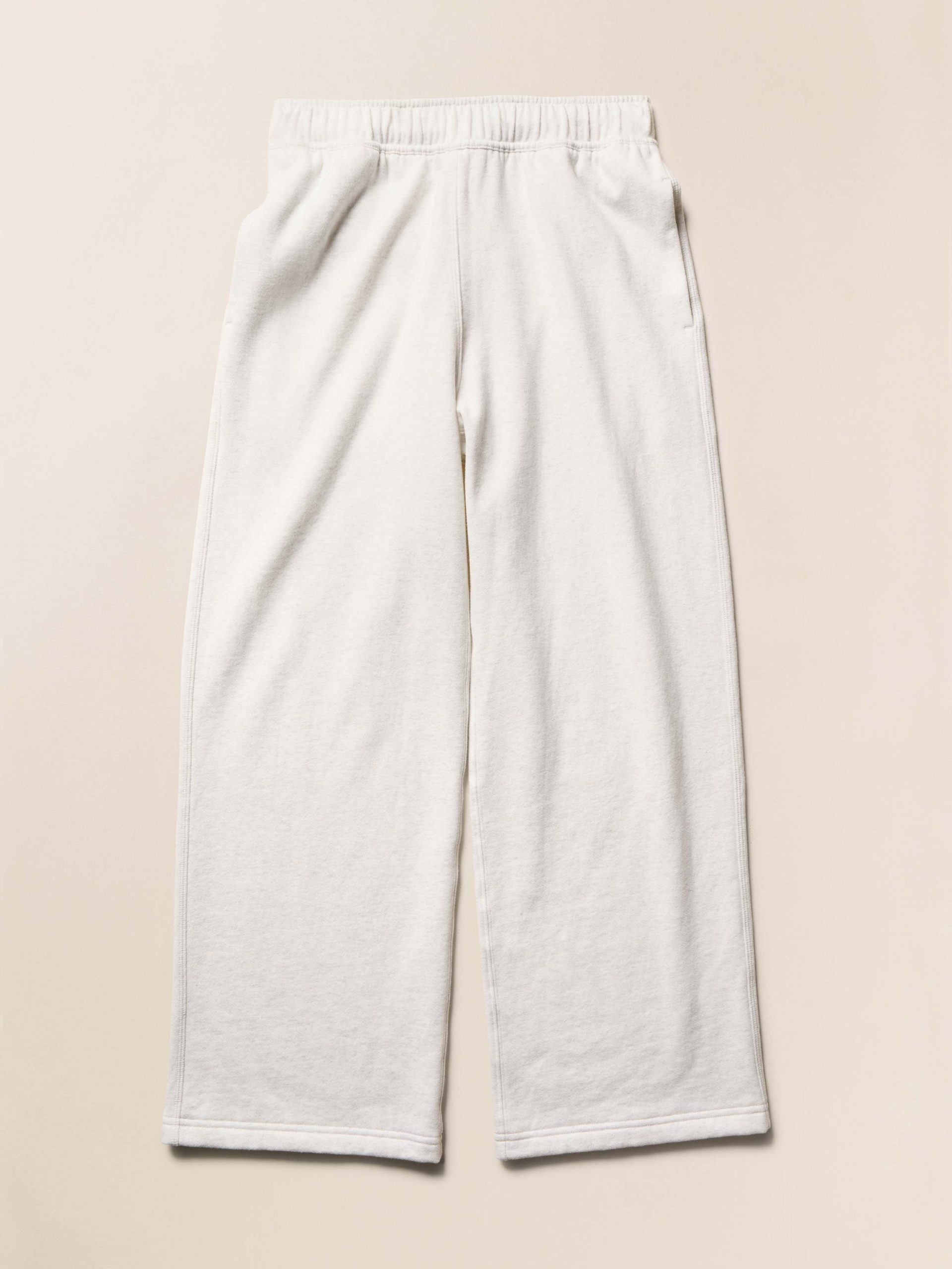 High Standard Fleece Wide Leg Sweatpant - Ice Grey Heather - Image 7