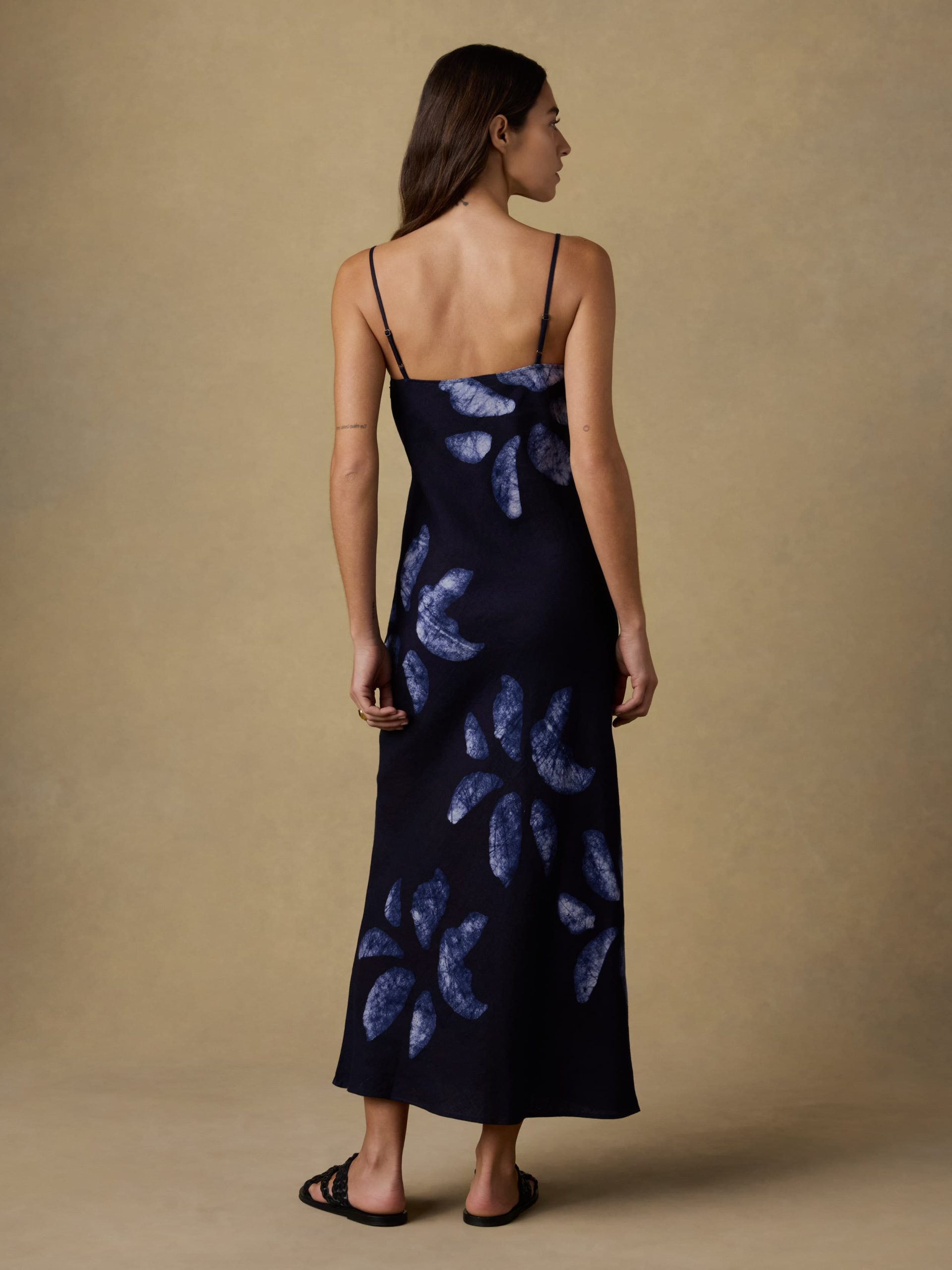 Mia Slip Dress - Midnight Batik Floral - Image 3