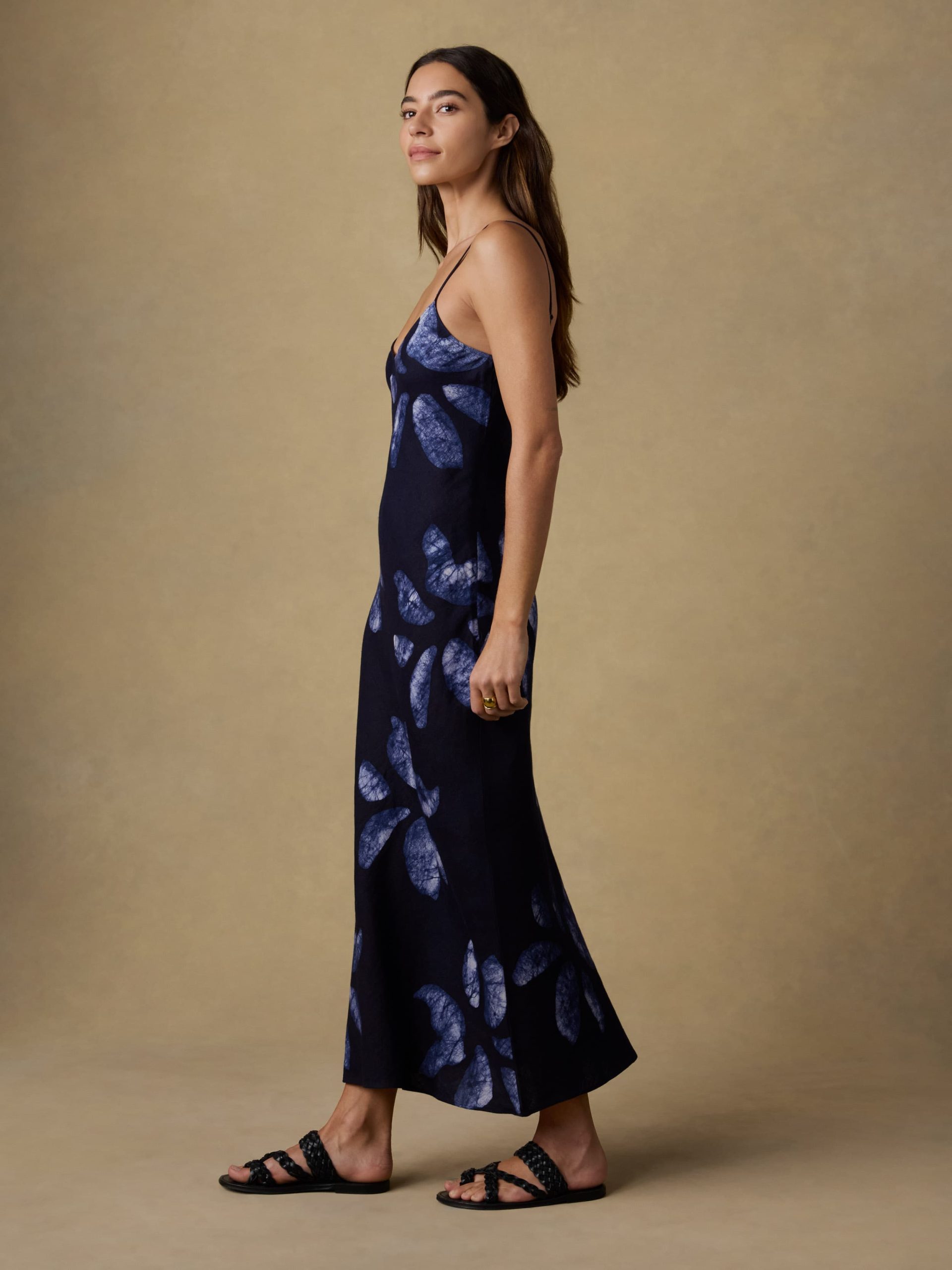 Mia Slip Dress - Midnight Batik Floral - Image 4