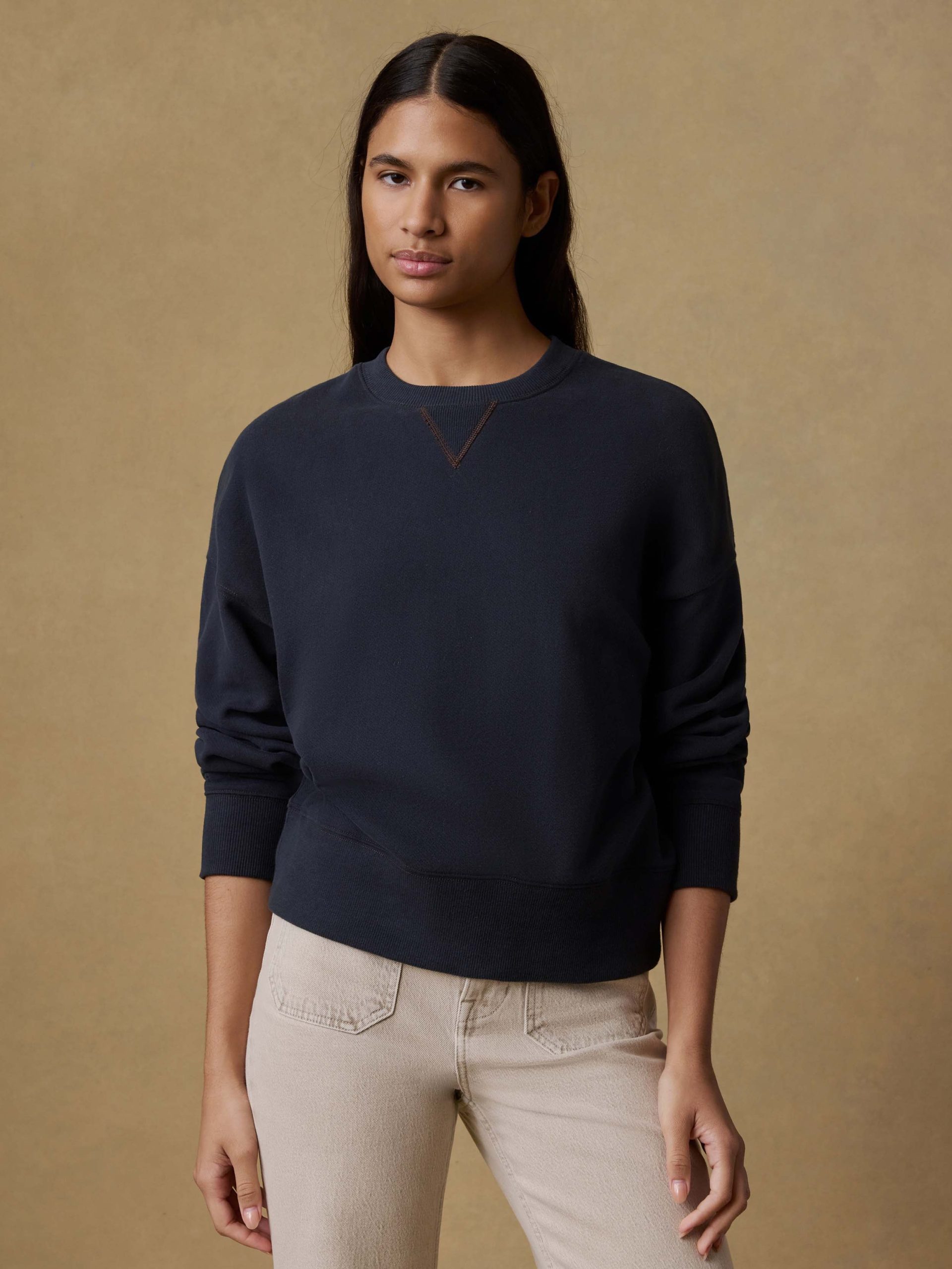 High Standard Fleece Vintage Crew - Black