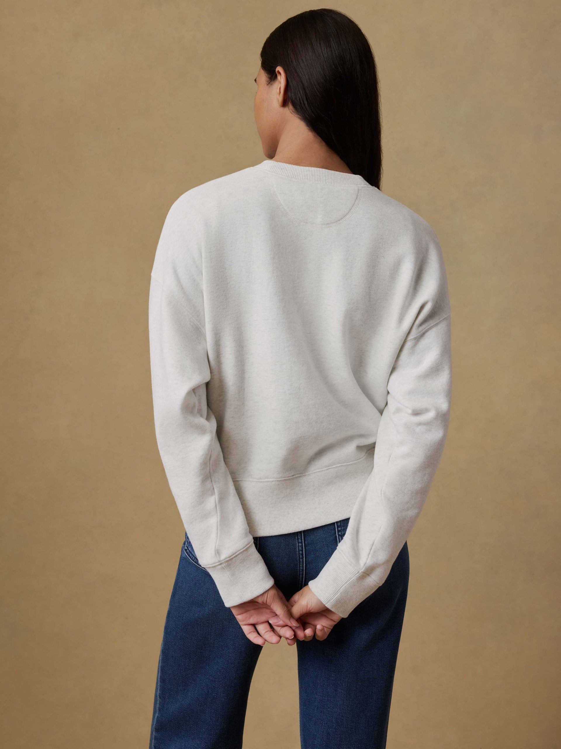 High Standard Fleece Vintage Crew - Ice Grey Heather - Image 5