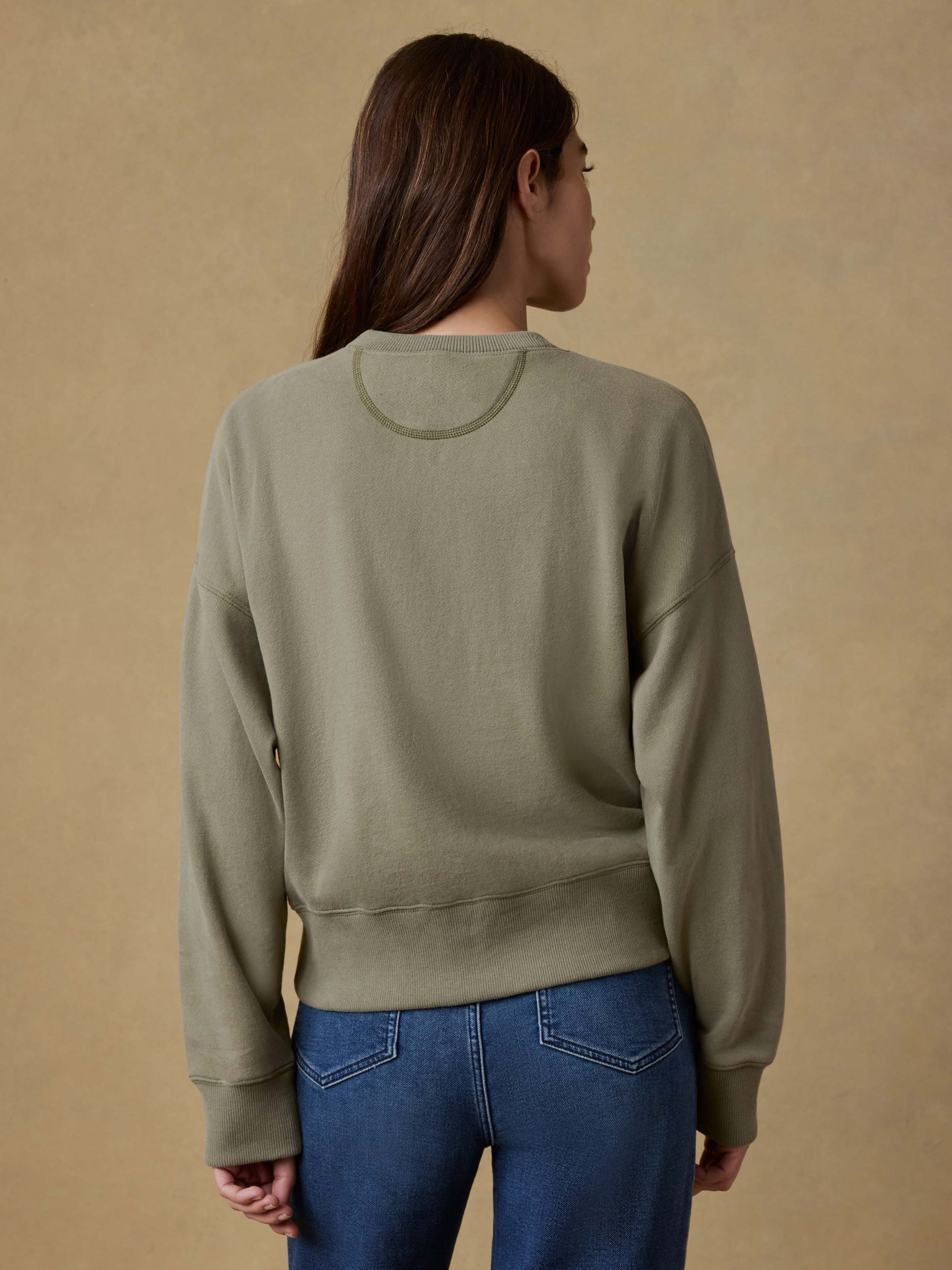 High Standard Fleece Vintage Crew - Island Olive - Image 5