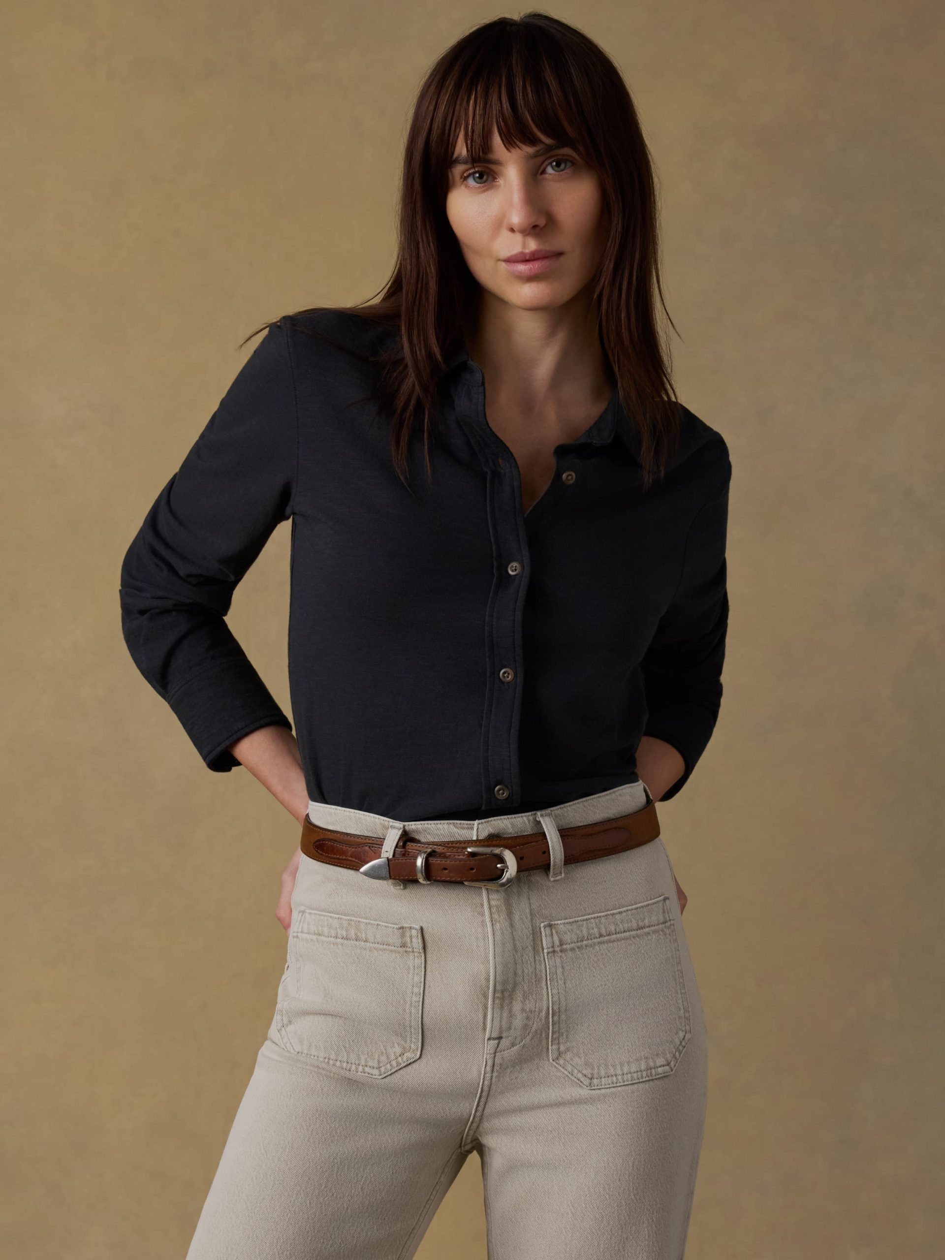 Sunwashed Knit Shirt - Washed Black - Image 2