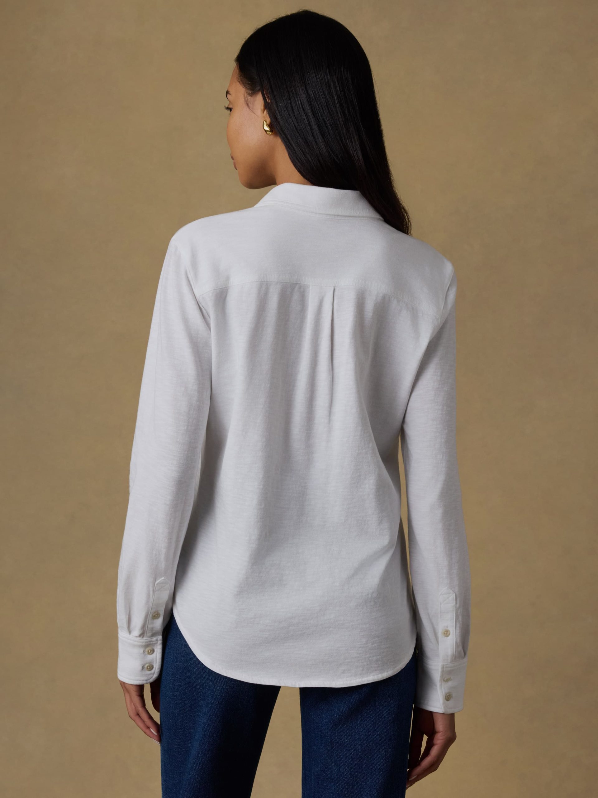 Sunwashed Knit Shirt - White - Image 3