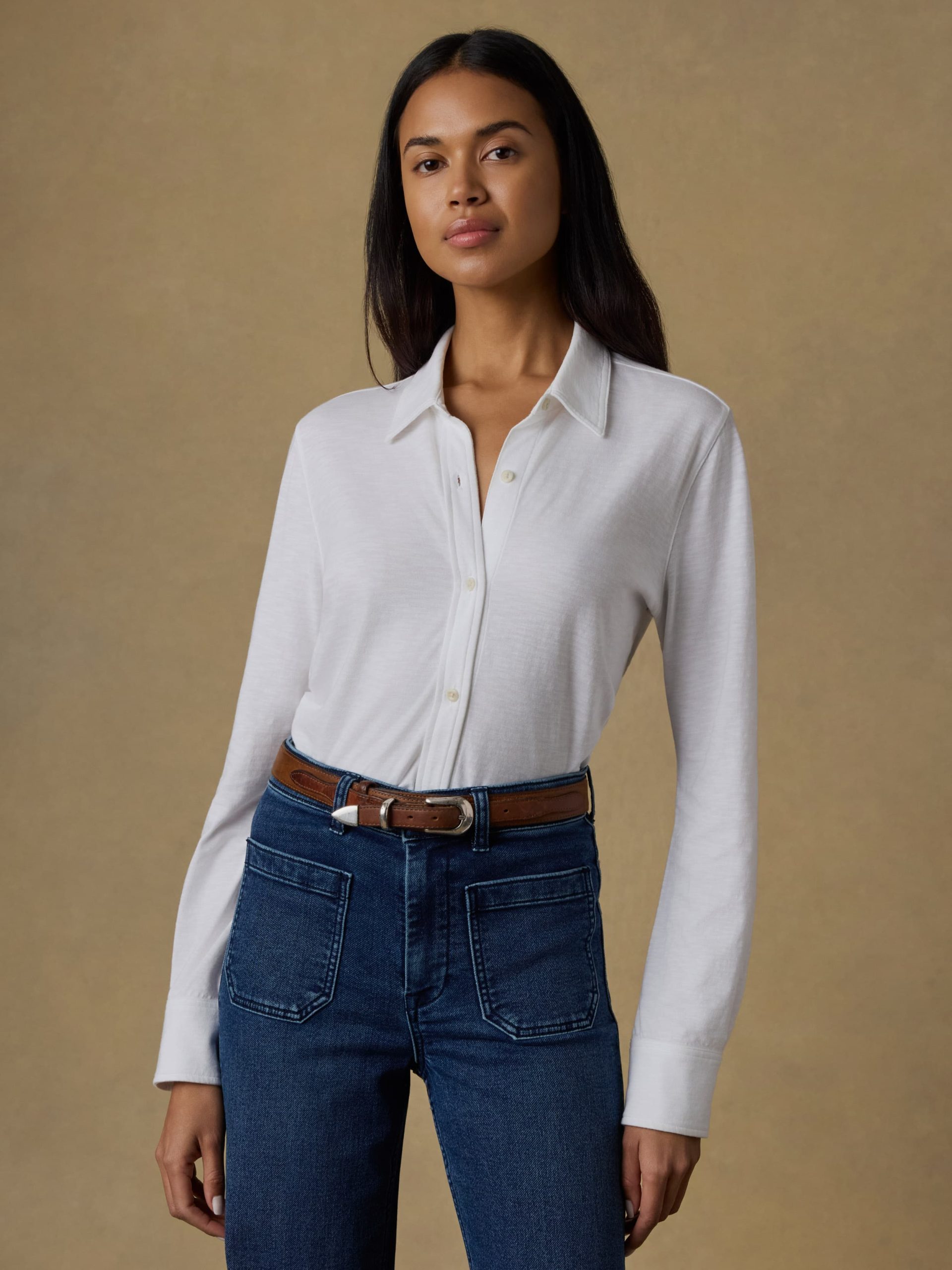 Sunwashed Knit Shirt - White - Image 4