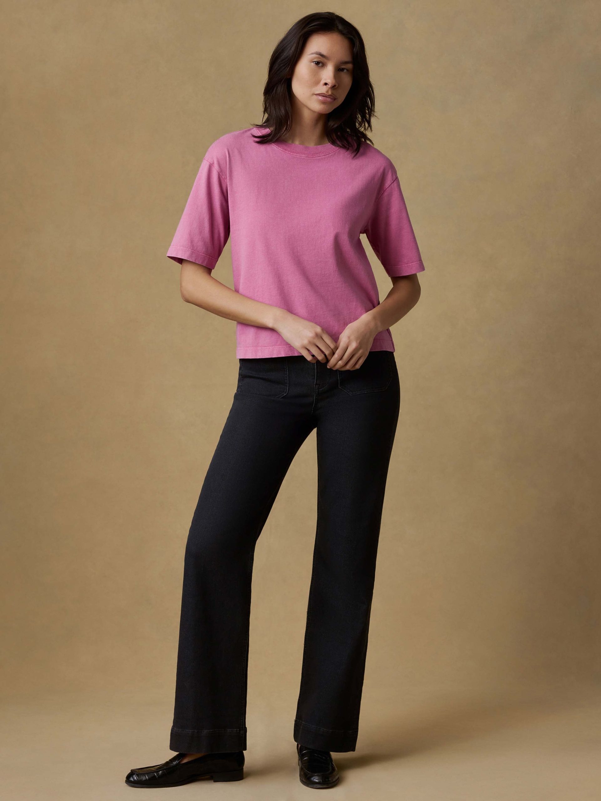 Recycled Cotton Vintage Tee - Ibis Rose - Image 2