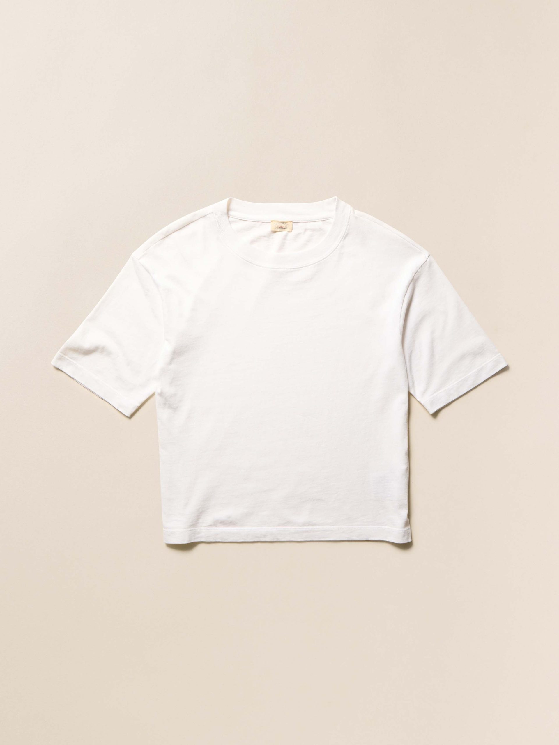 Recycled Cotton Vintage Tee - White - Image 6