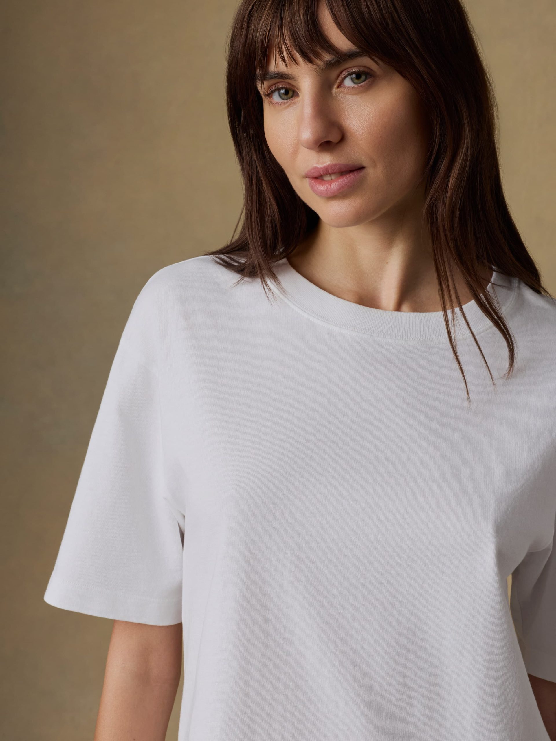 Recycled Cotton Vintage Tee - White - Image 5