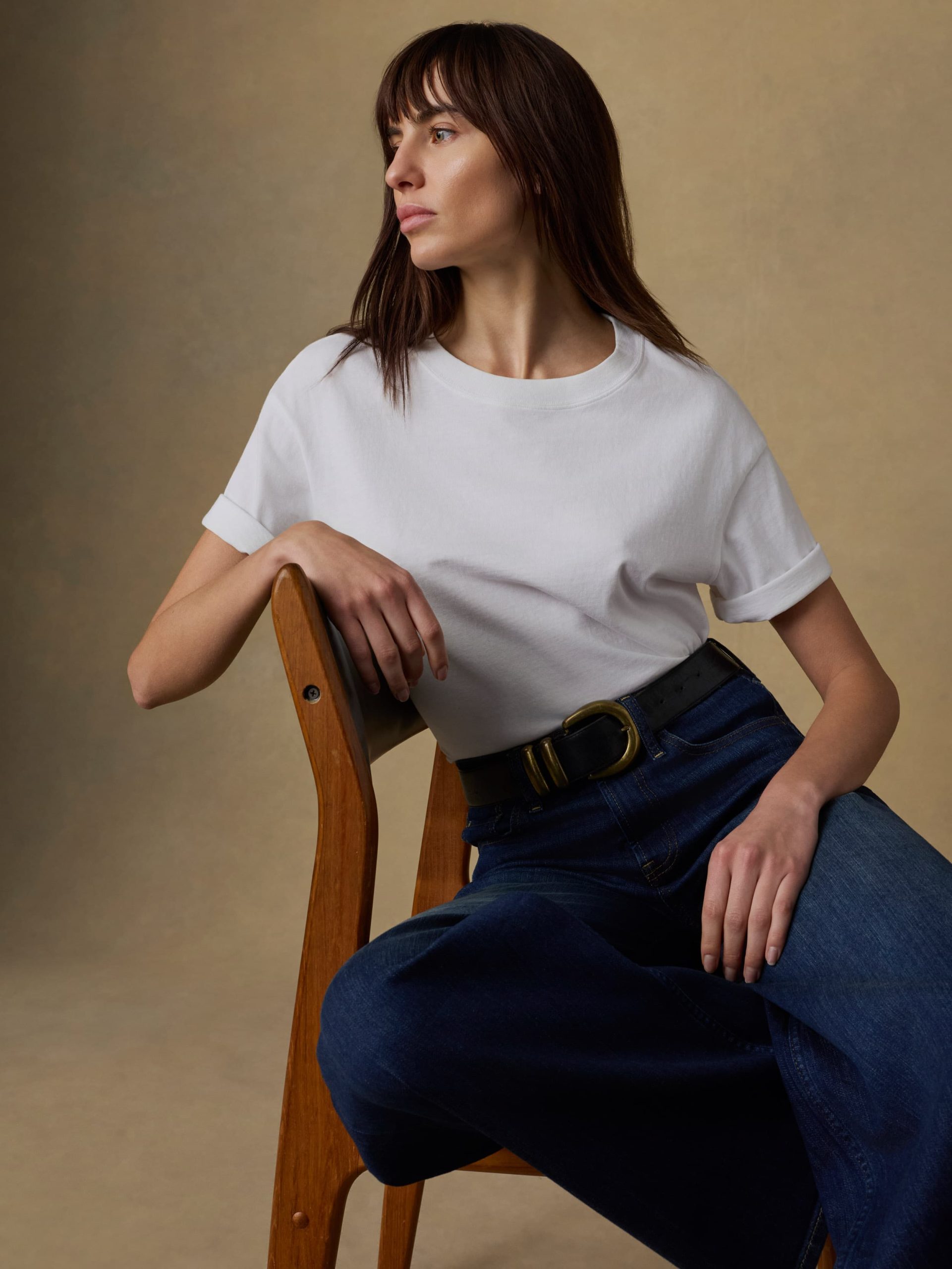 Recycled Cotton Vintage Tee - White - Image 2