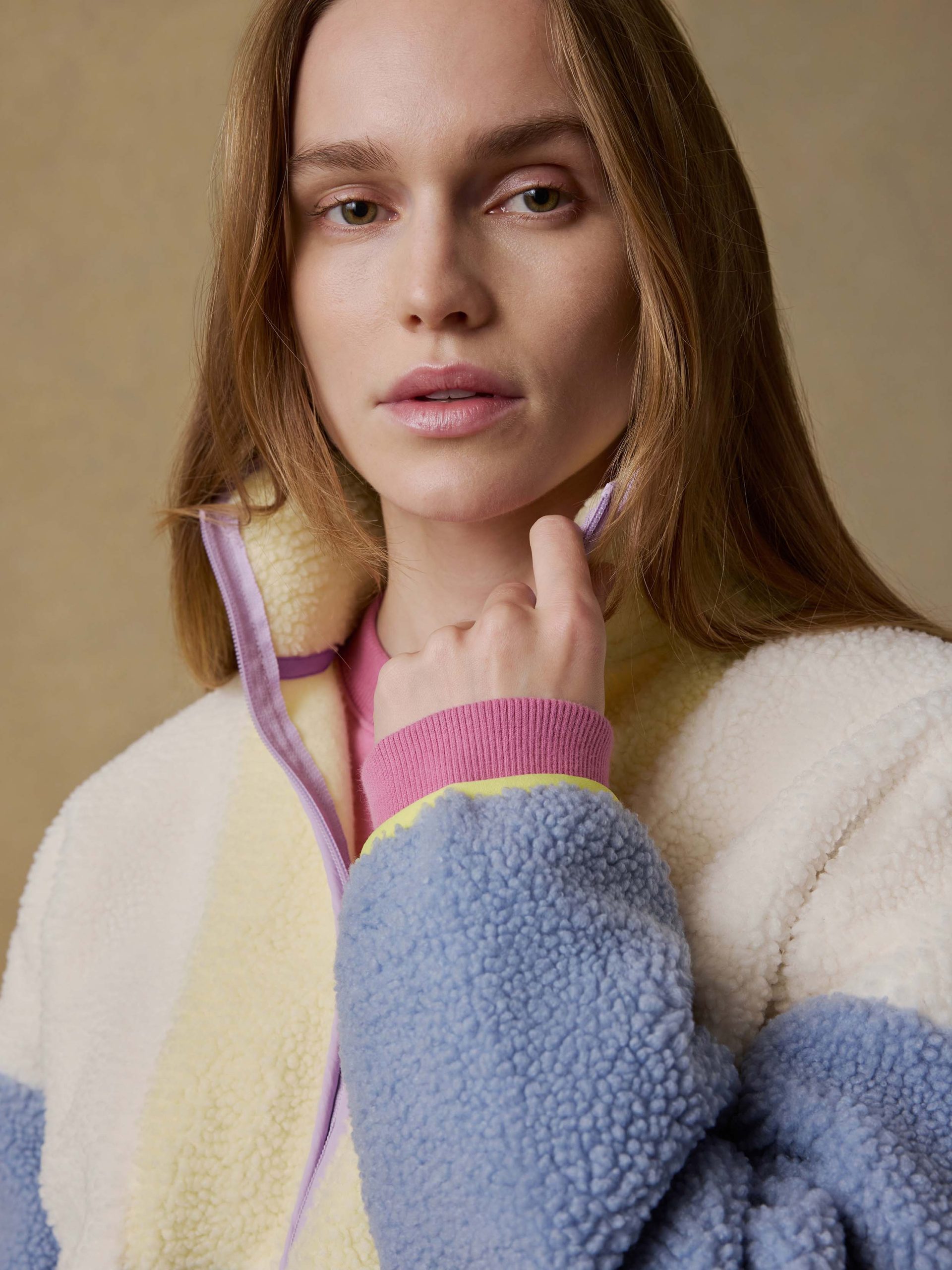Fireside Fleece Pullover - Pastel Sunset - Image 2