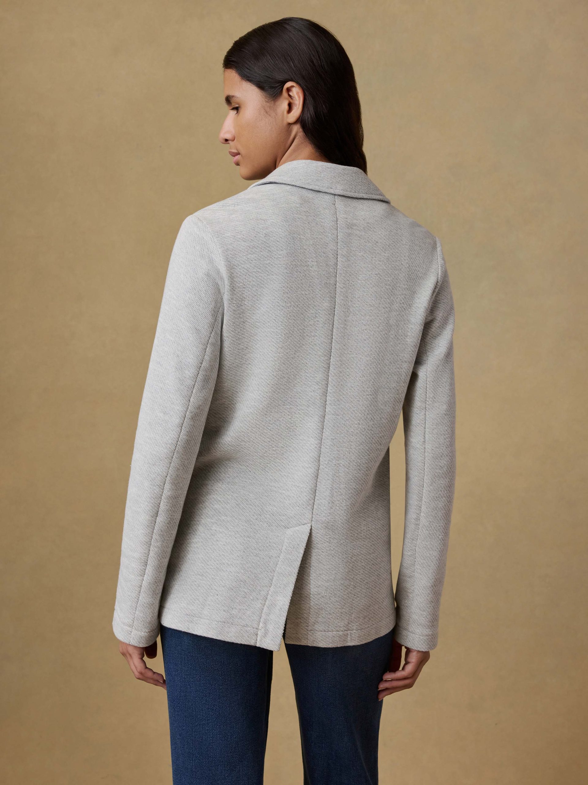 Inlet Knit Blazer - Heather Grey - Image 4