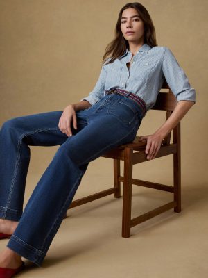 Tried & True Chambray Shirt - Bluewater Stripe Wash