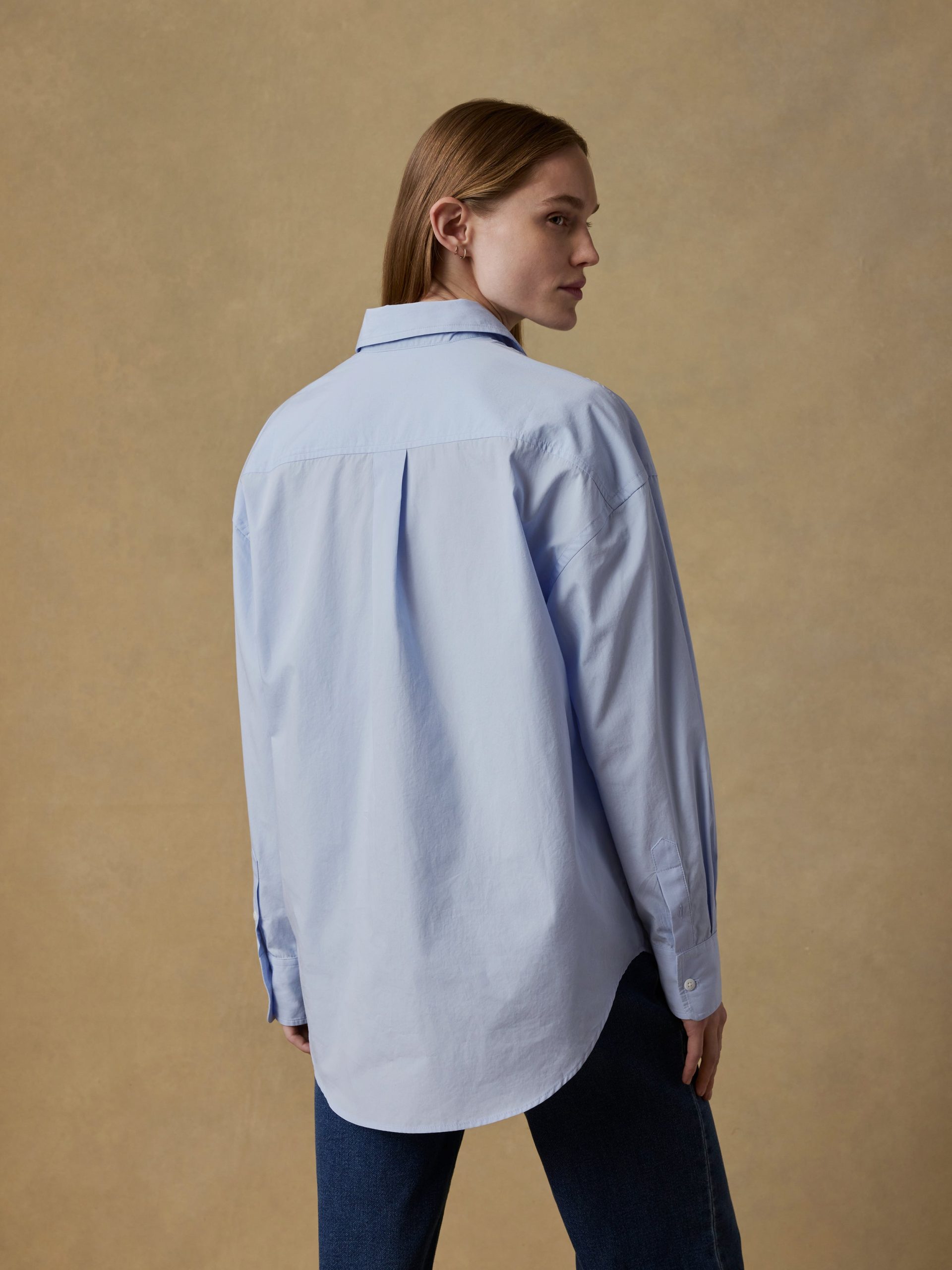 Coastal Poplin Relaxed Shirt - Blue Current - Image 5