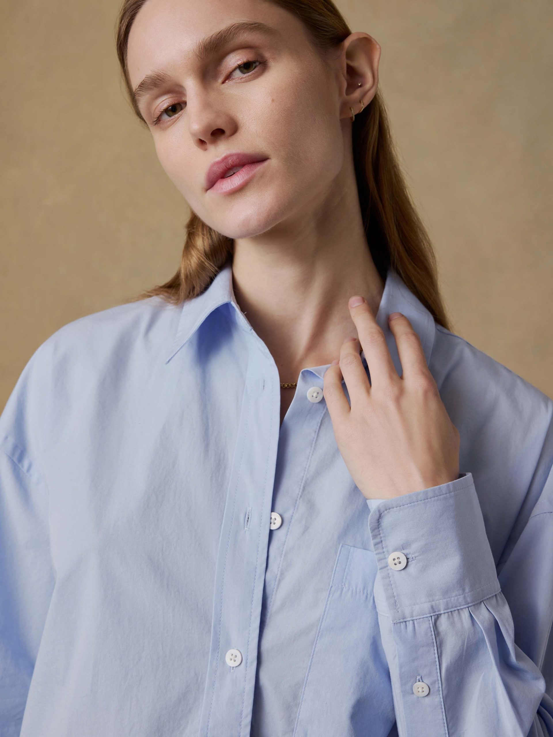 Coastal Poplin Relaxed Shirt - Blue Current - Image 7