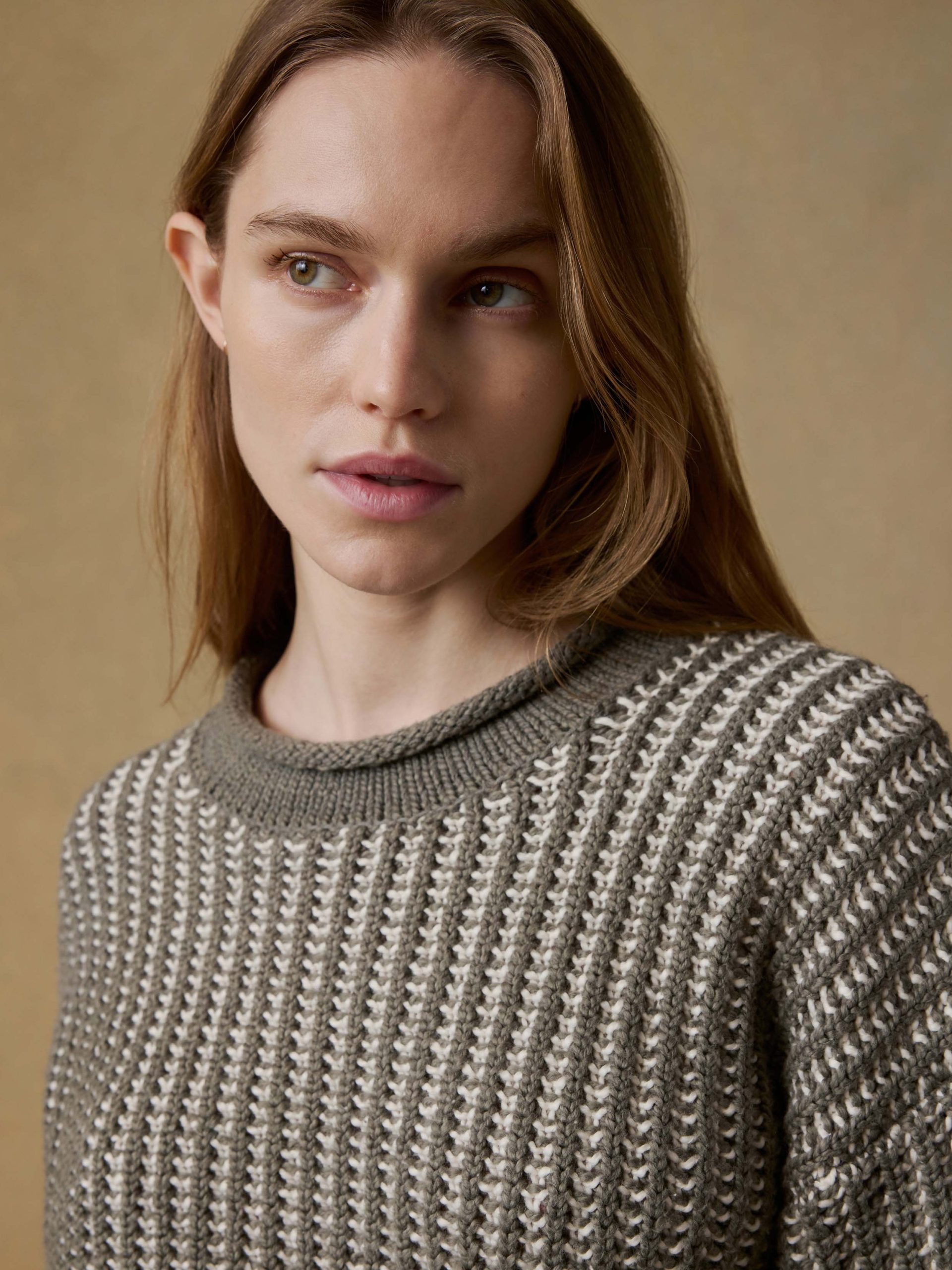 Heirloom Cotton Rollneck Sweater - Olive - Image 6