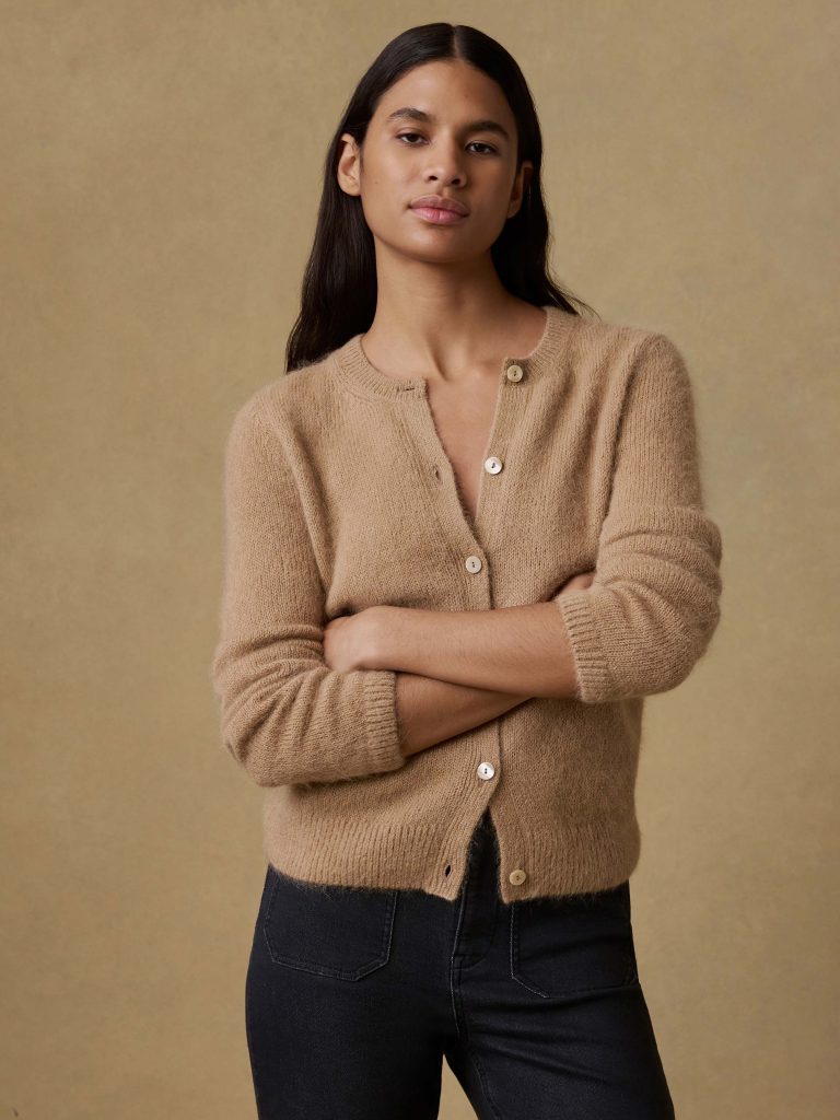 Apr??s Alpaca Long Sleeve Cardigan - Oatmeal