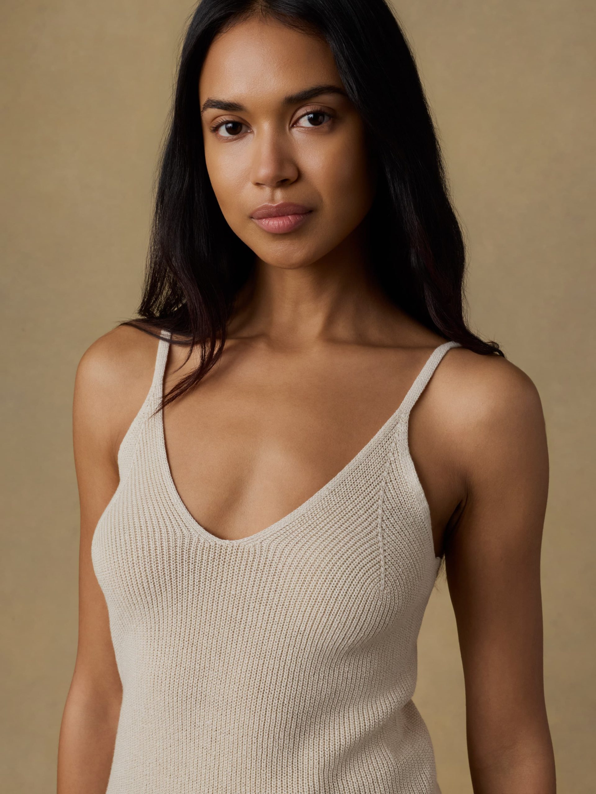 Miramar Linen Sweater Cami - Summer Sand - Image 2