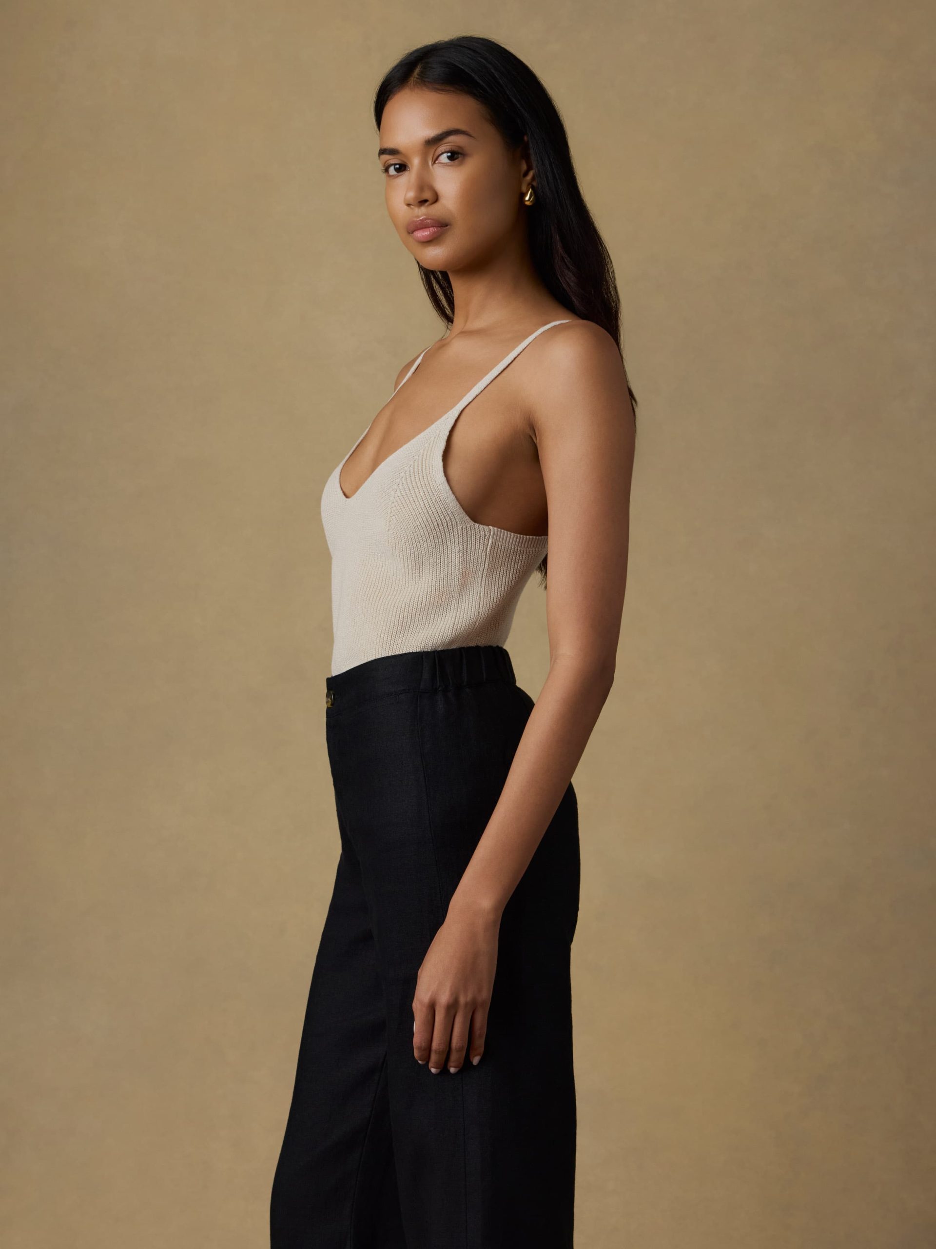 Miramar Linen Sweater Cami - Summer Sand - Image 5