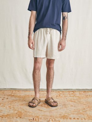 Essential Linen Short (6.5 Inseam) - Weathered Sand