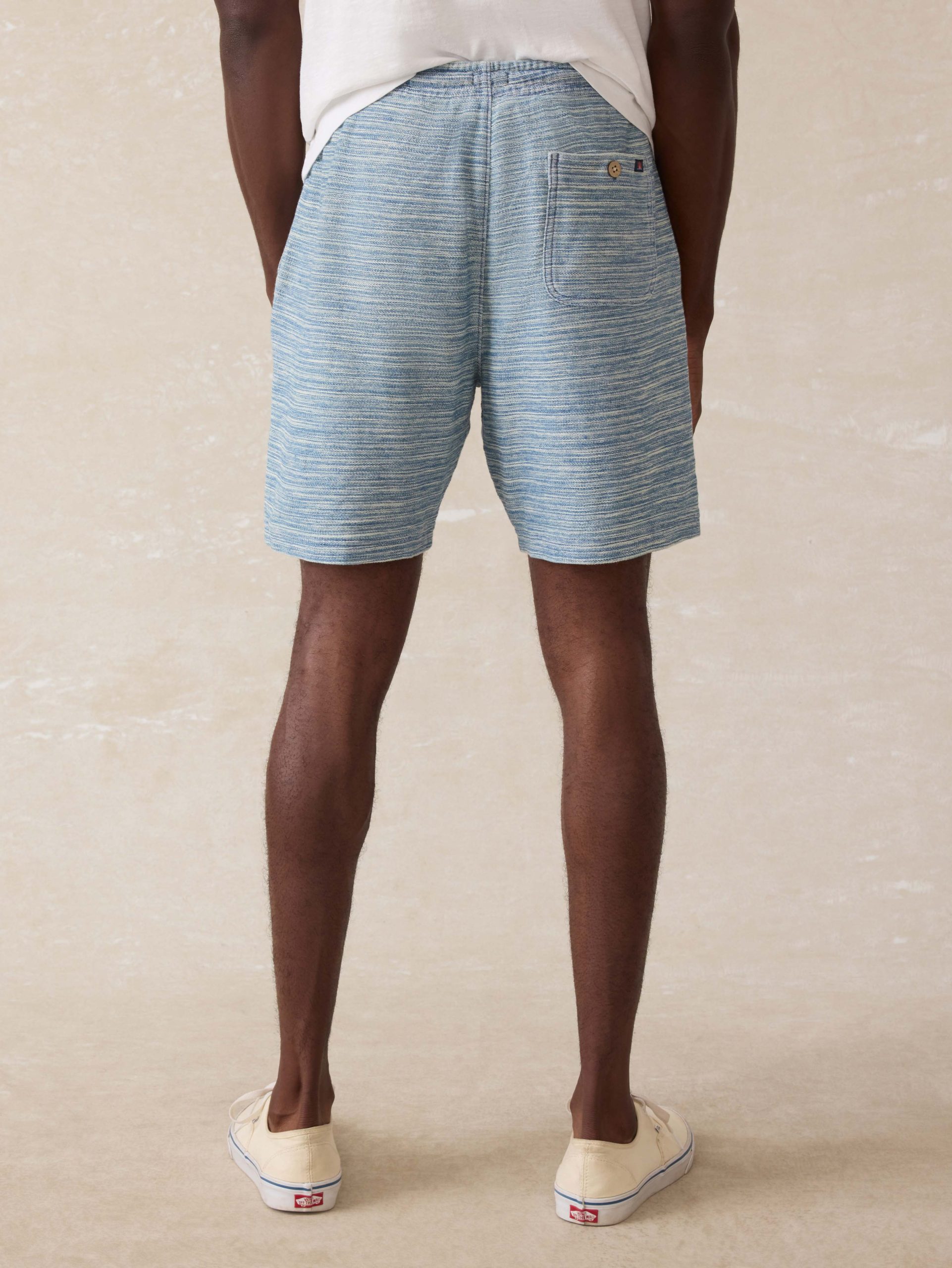 Indigo Knit Short - Indigo Waterway Stripe - Image 3