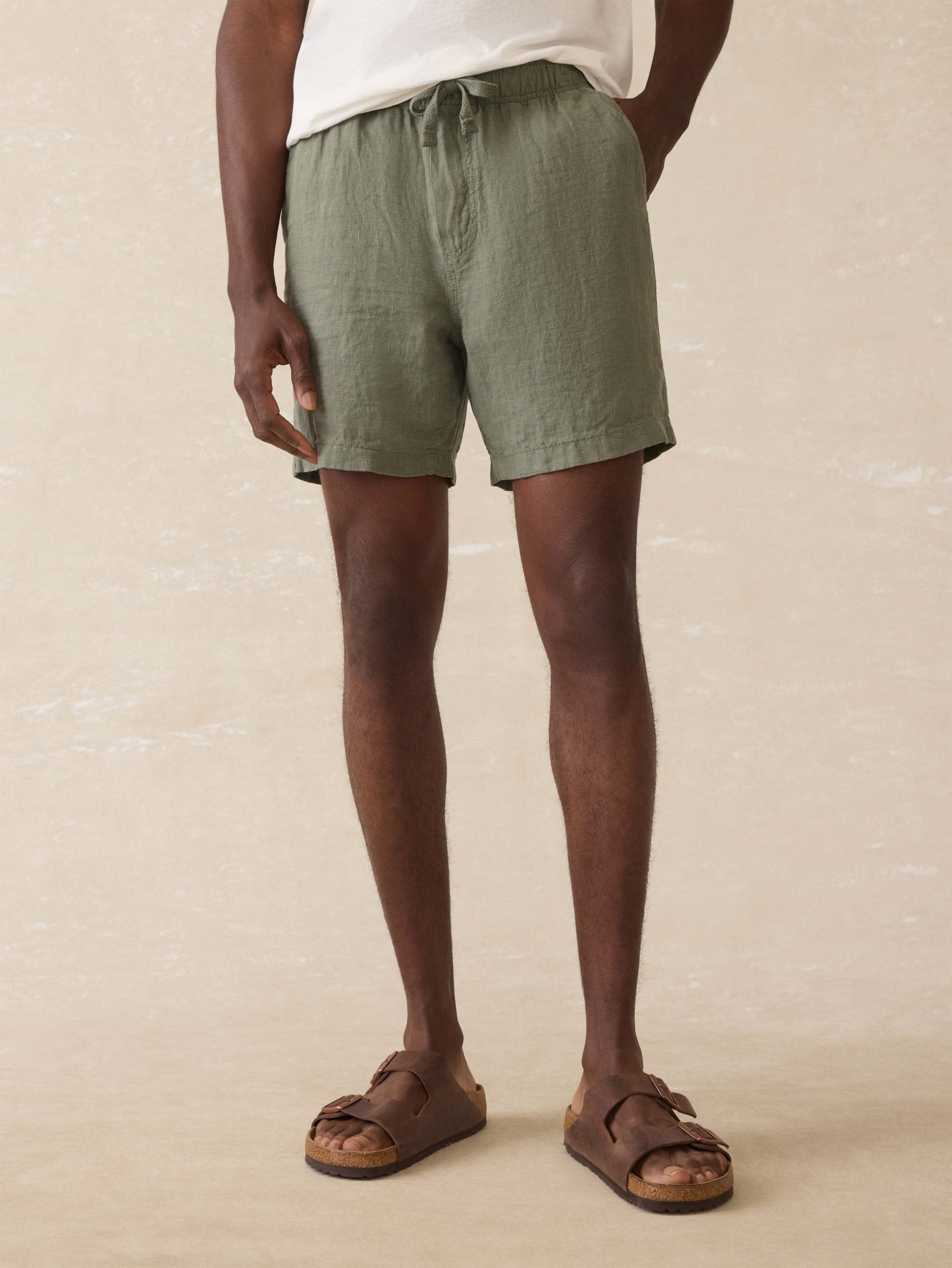 Essential Linen Short (6.5 Inseam) - Spruce