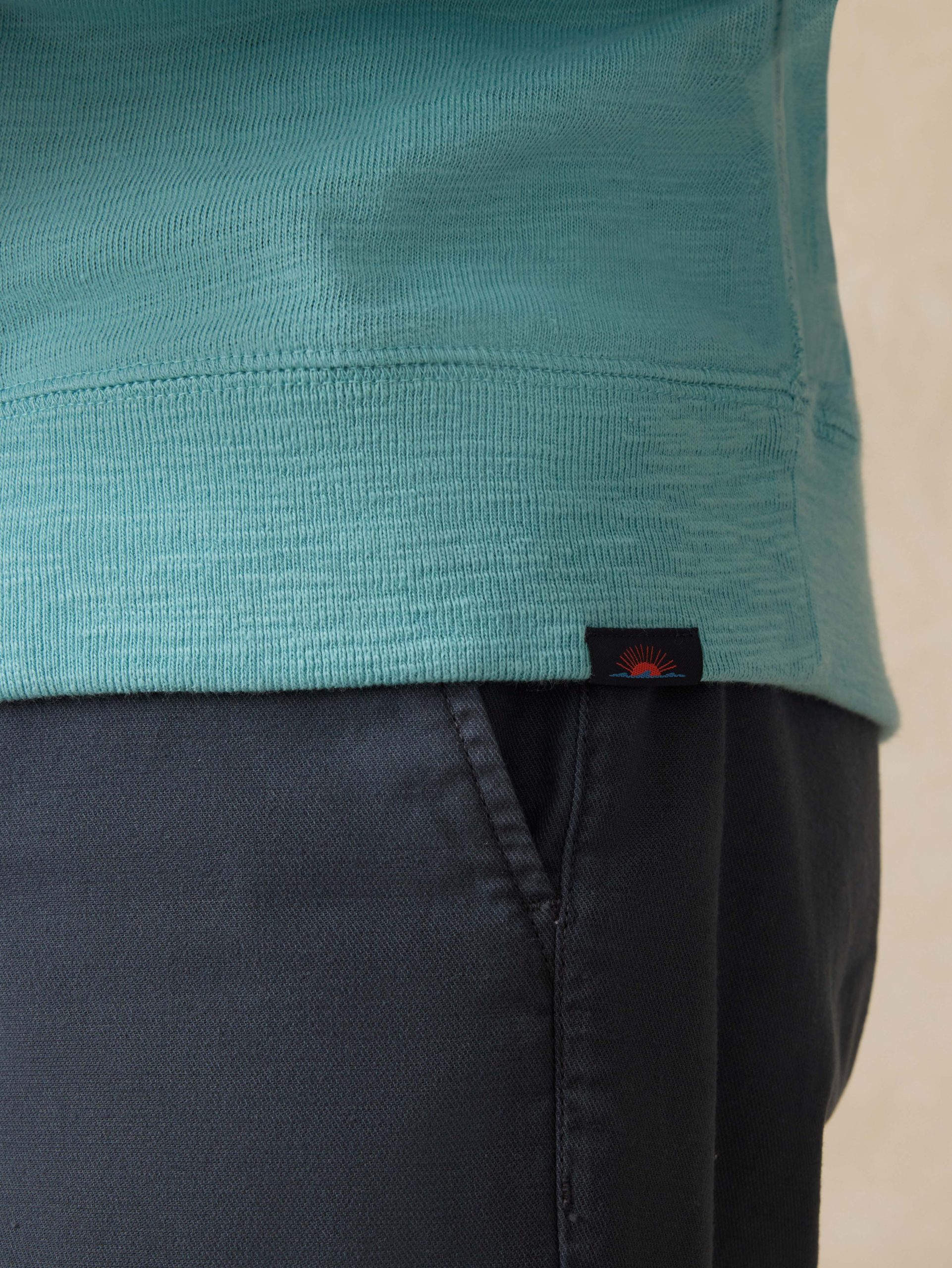 Sunwashed Organic Hoodie - Teal Sea - Image 2