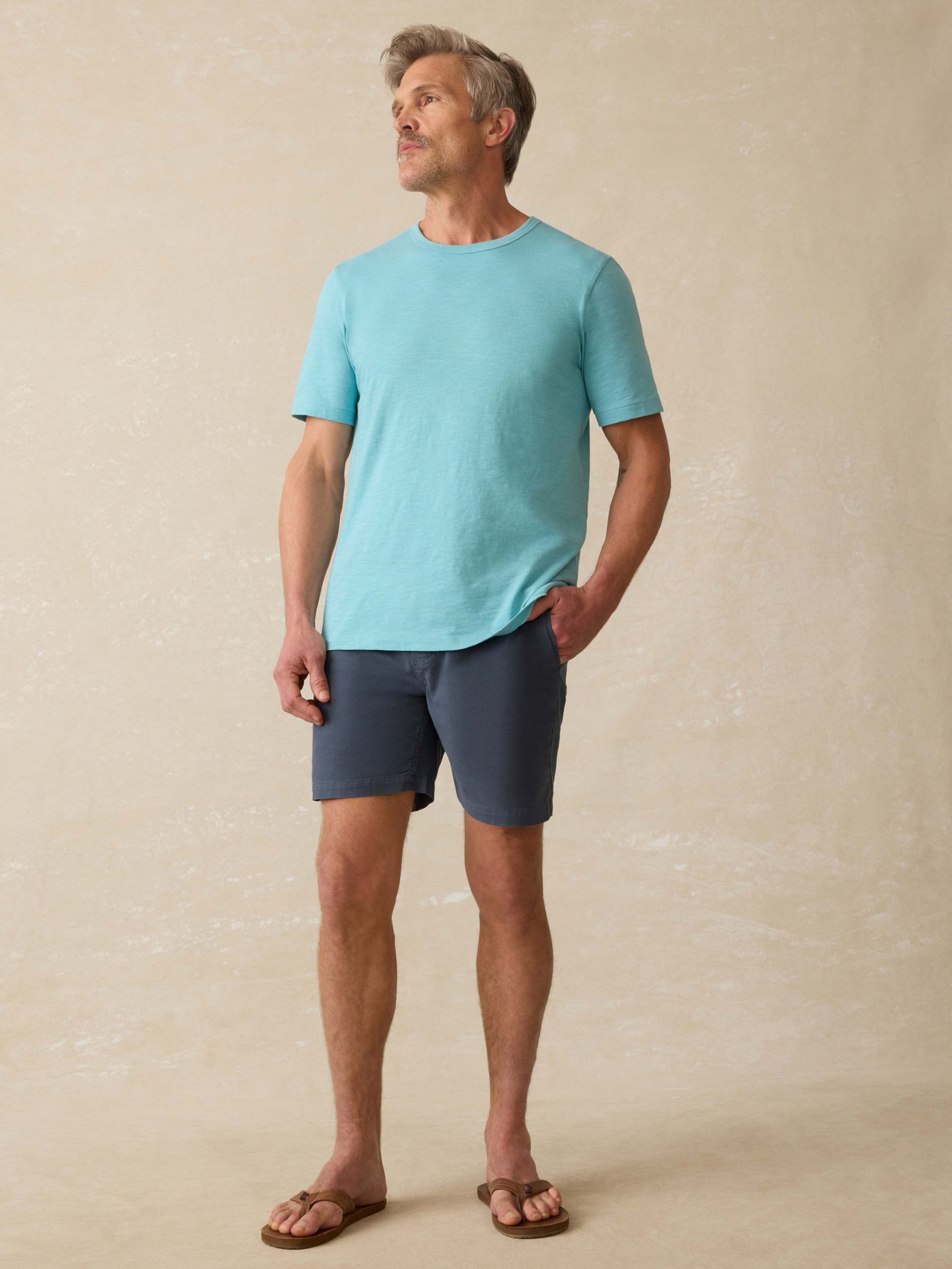 Sunwashed Regenerative Tee - Teal Sea - Image 3