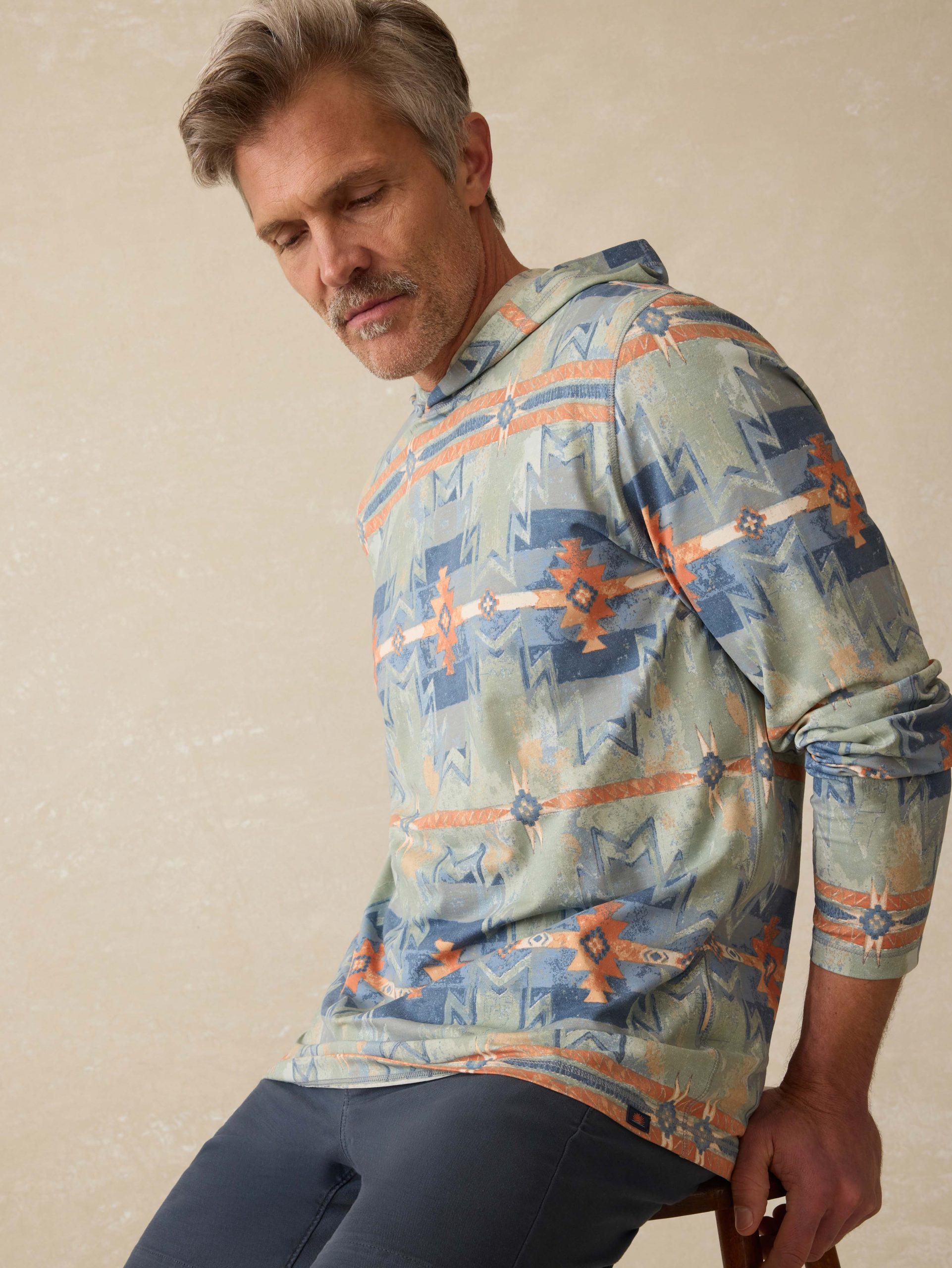 Doug Good Feather Shorelite UPF Hoodie - Daybreak Star Nation - Image 5