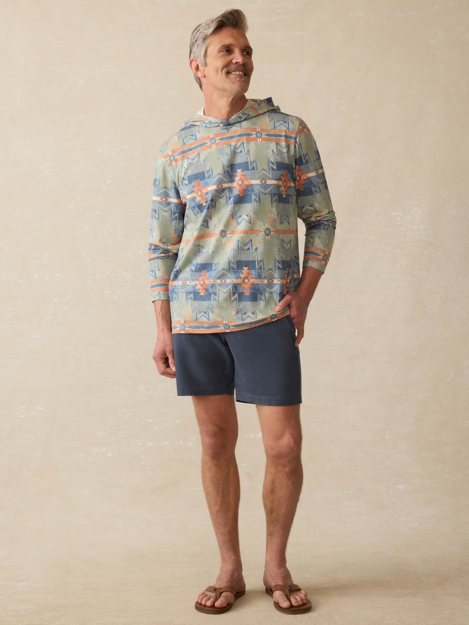 Doug Good Feather Shorelite UPF Hoodie - Daybreak Star Nation - Image 3