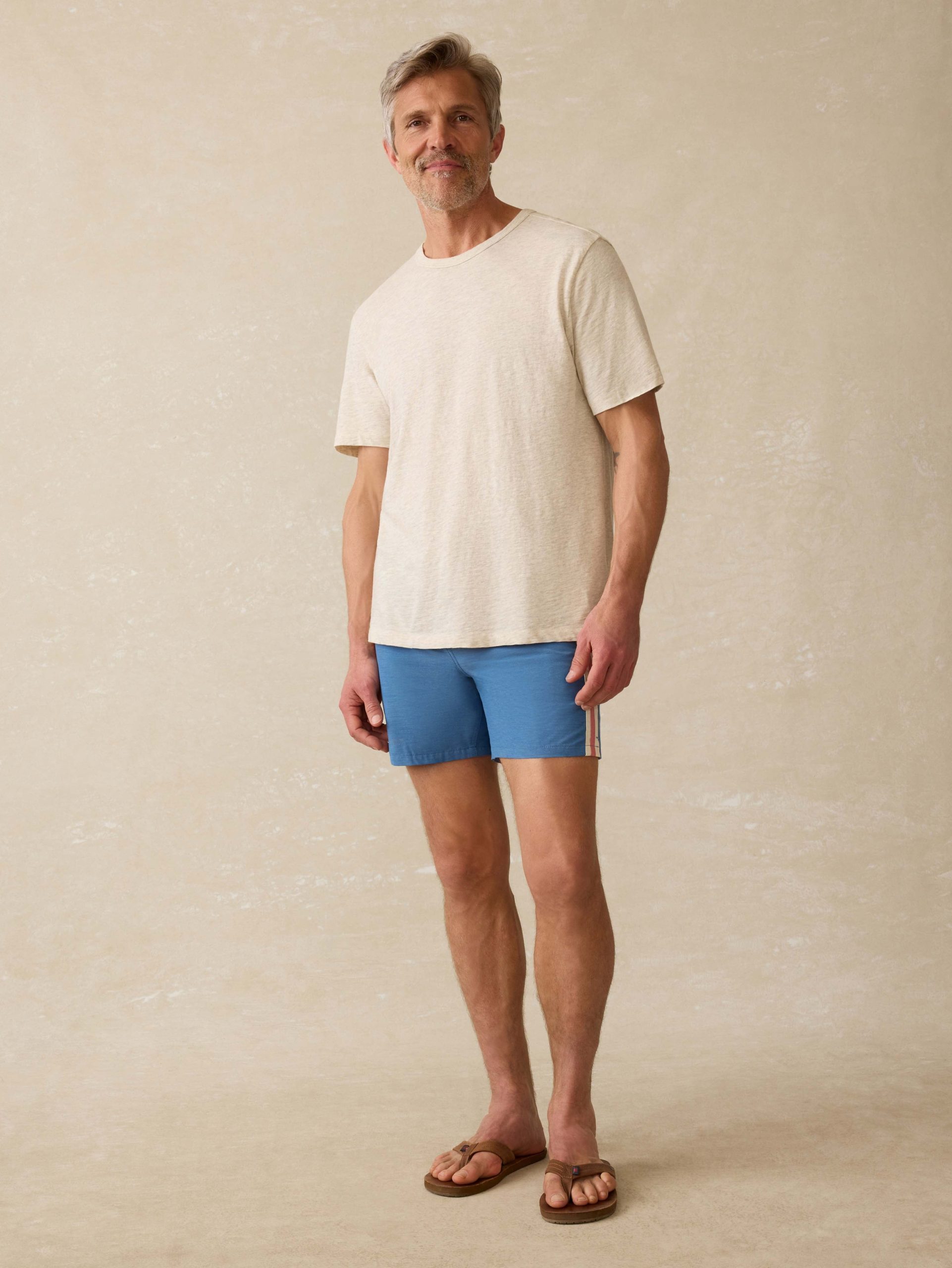 Biarritz Boardshort - Blue Horizon Stripe - Image 4