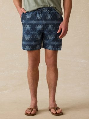Doug Good Feather Shorelite Lined Trunk (7) - Night Navy Stars
