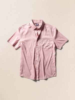 Short-Sleeve Movement? Monterey Shirt - Mauve Blossom Geo