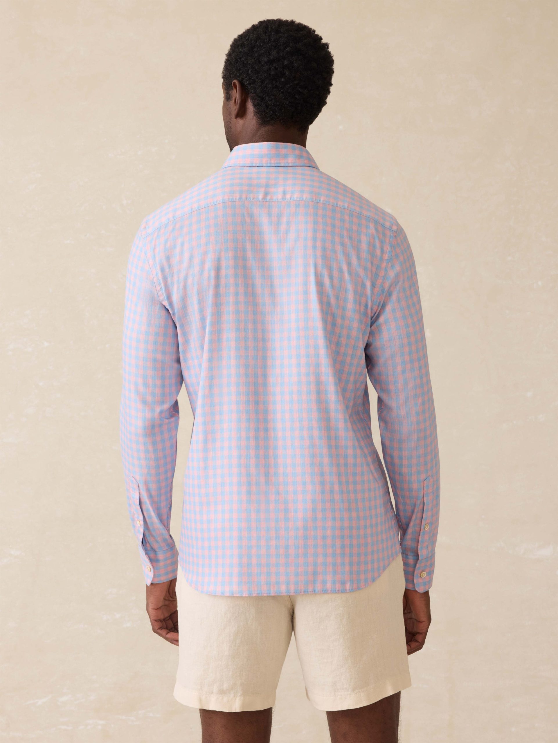 Movement? Monterey Shirt - Coral Sky Gingham - Image 4