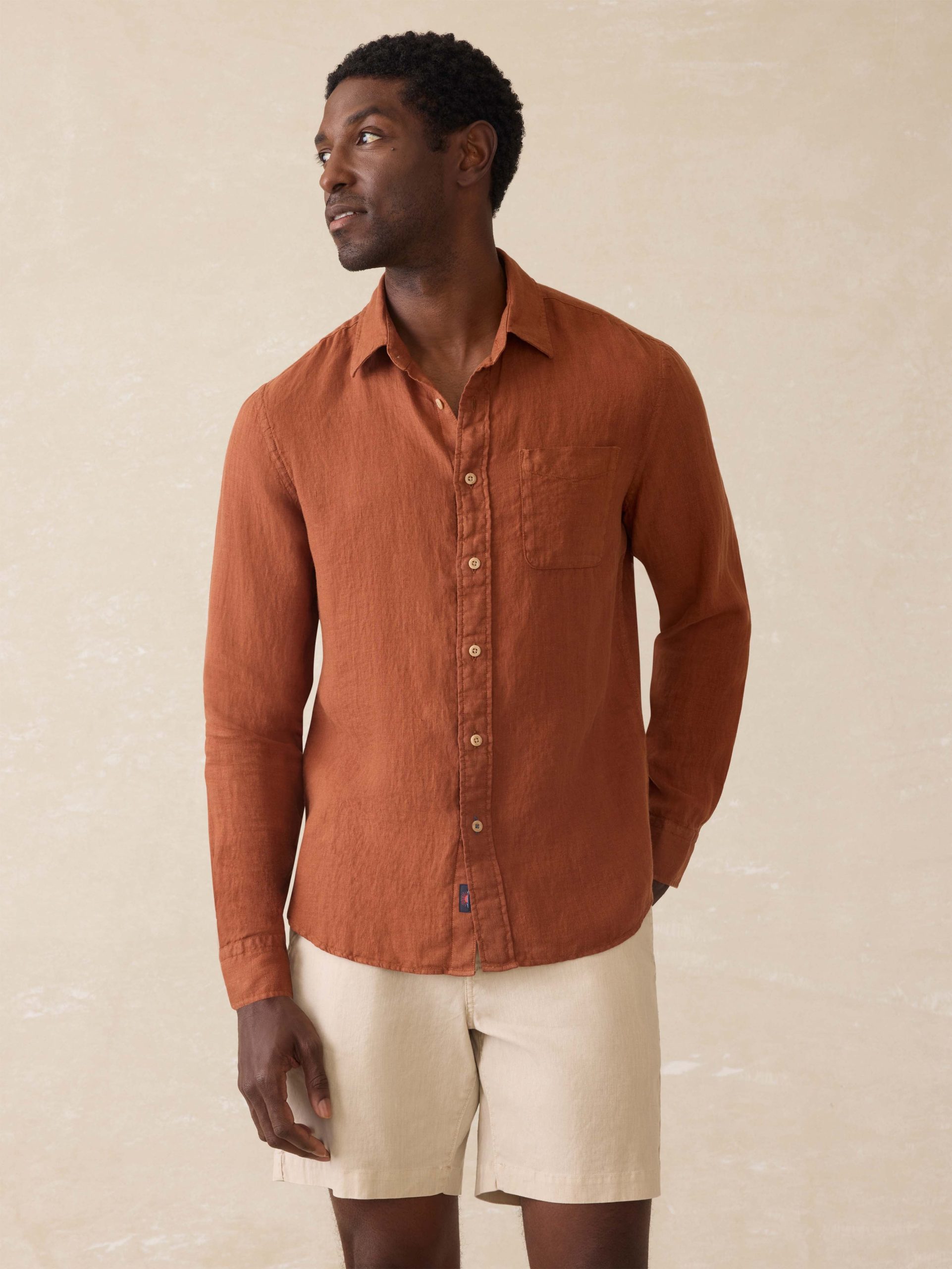 Laguna Linen Shirt - Summer Sienna - Image 5