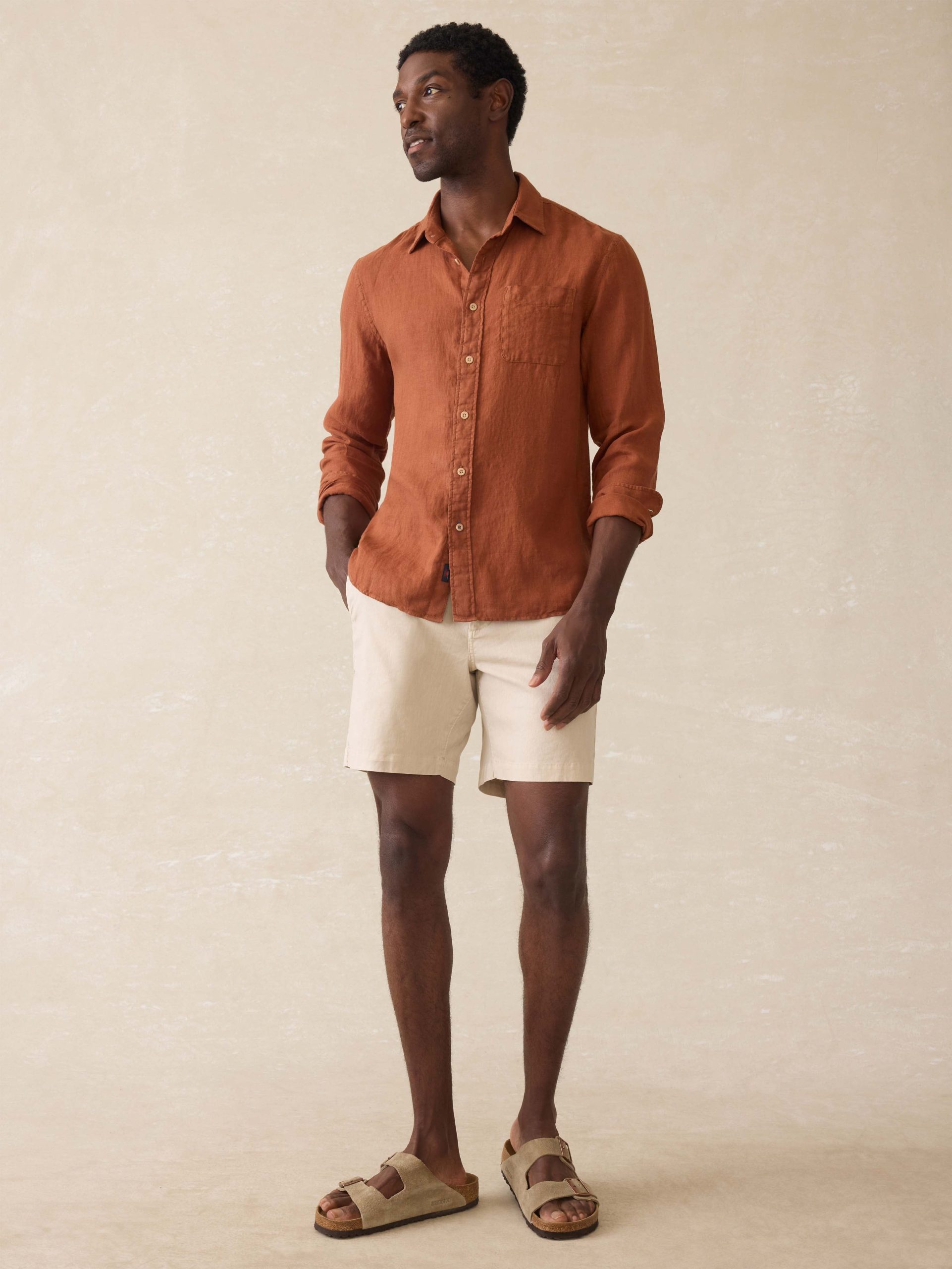 Laguna Linen Shirt - Summer Sienna - Image 3