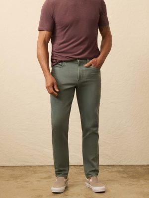 Stretch Terry 5-Pocket Pant - Stormy Seas
