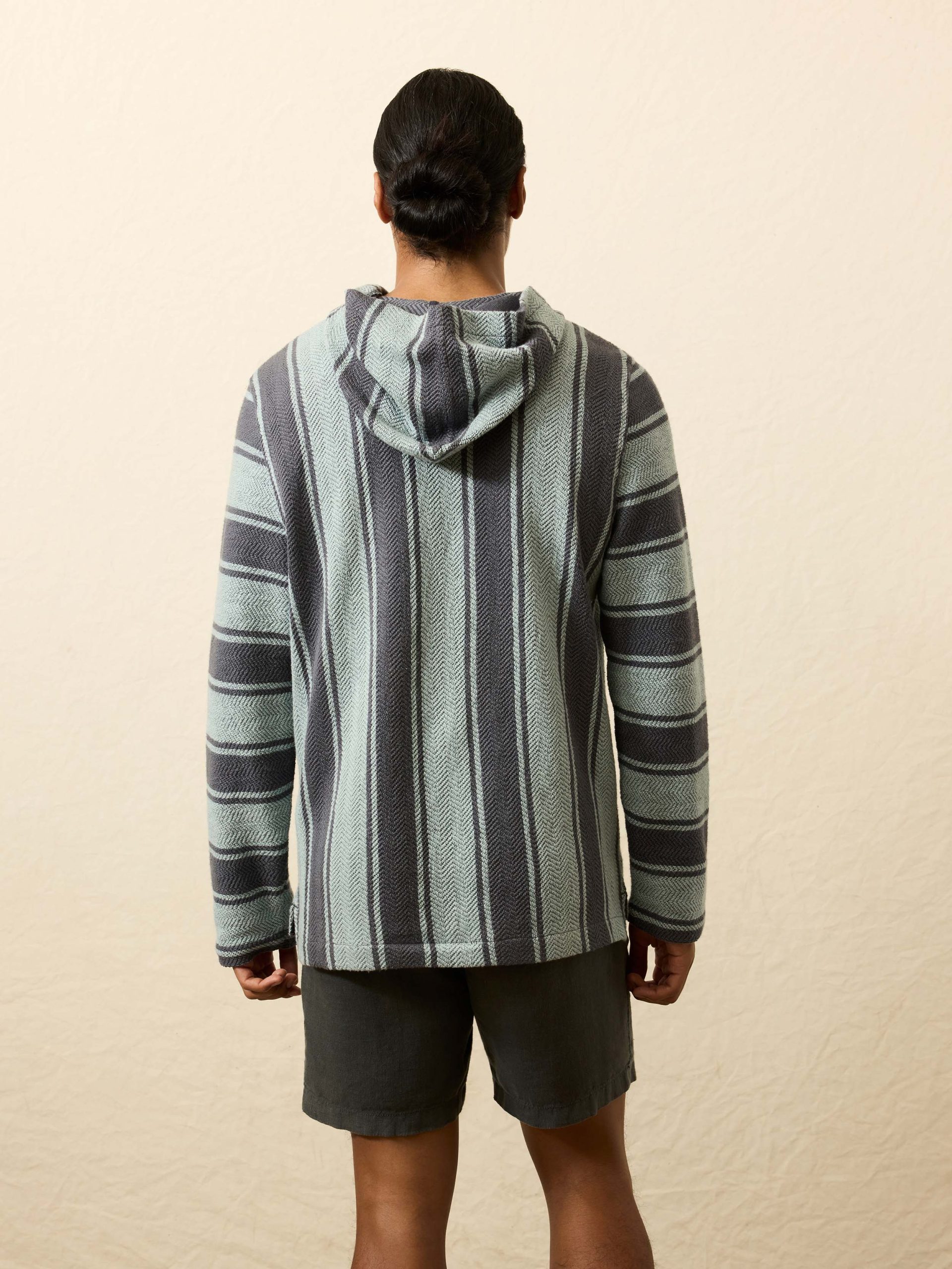 Whitewater Hoodie - Teal Channel Stripe - Image 3