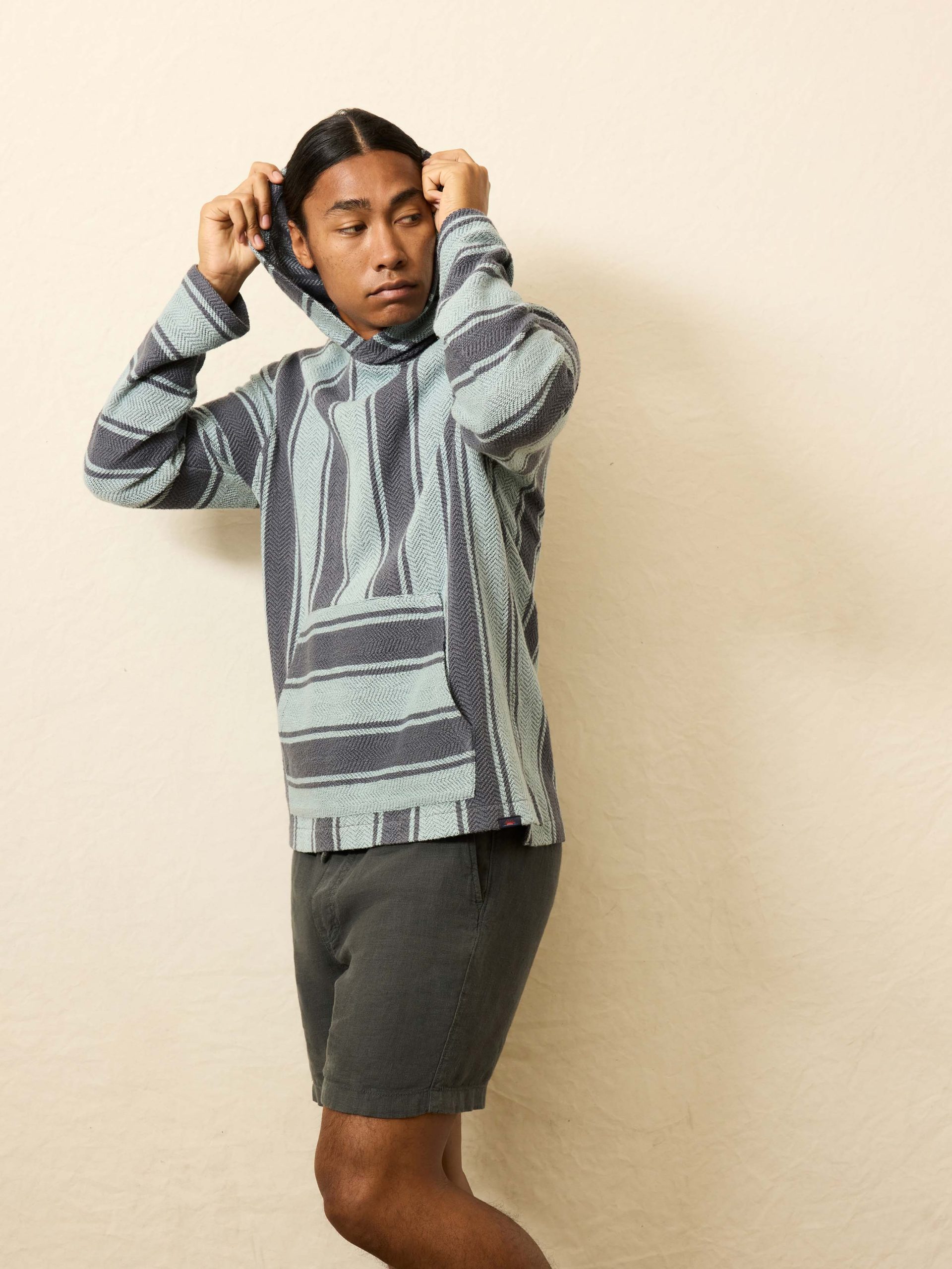 Whitewater Hoodie - Teal Channel Stripe - Image 5