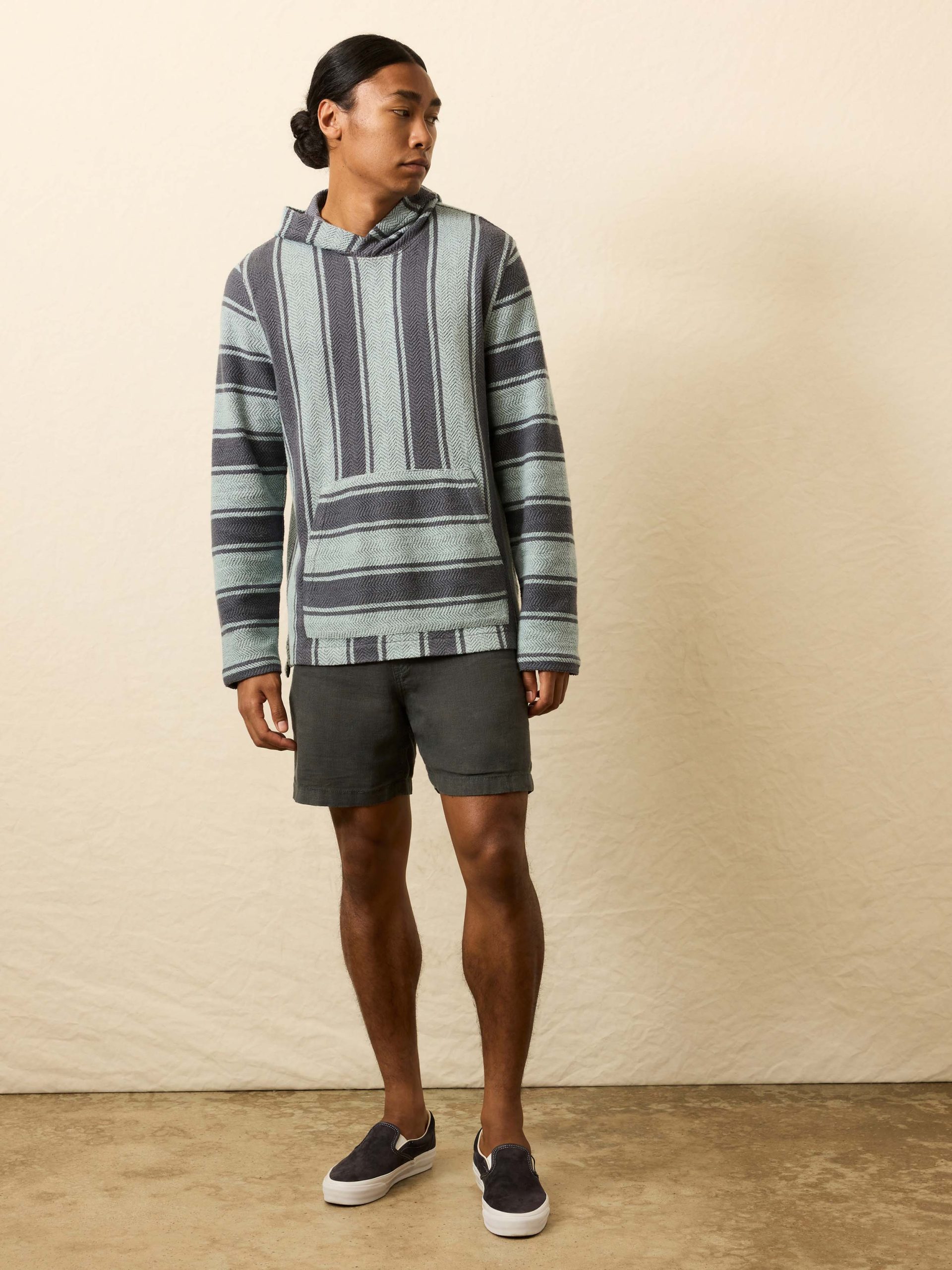Whitewater Hoodie - Teal Channel Stripe - Image 4