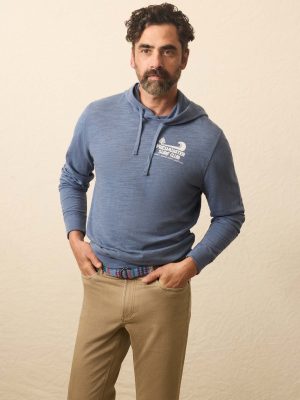 Sunwashed Slub Graphic Hoodie - Dusk